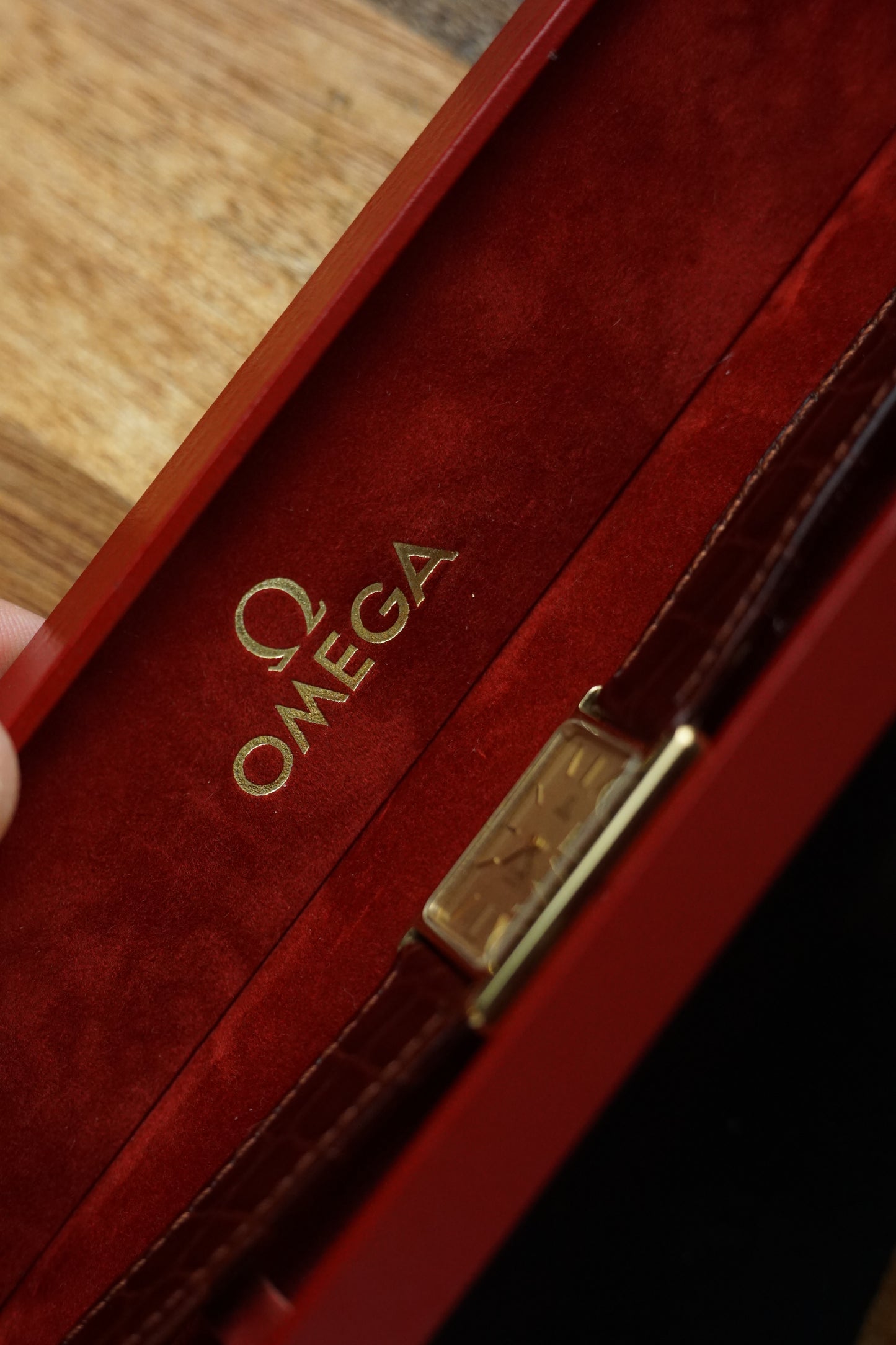 Omega De-ville Tank quartz with box