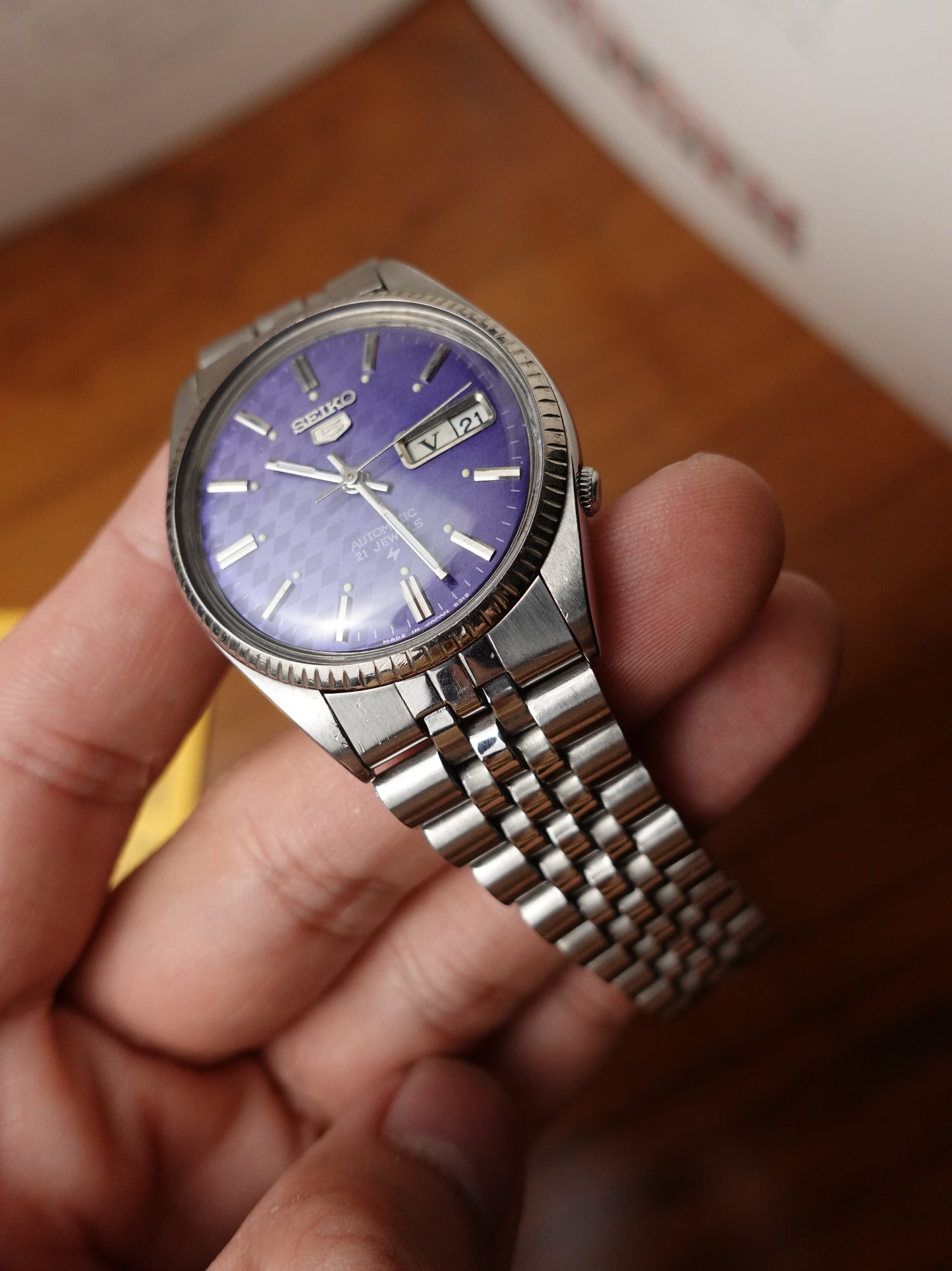 Seiko 5 Checkered Flag Dial Automatic 6319-8000 1977