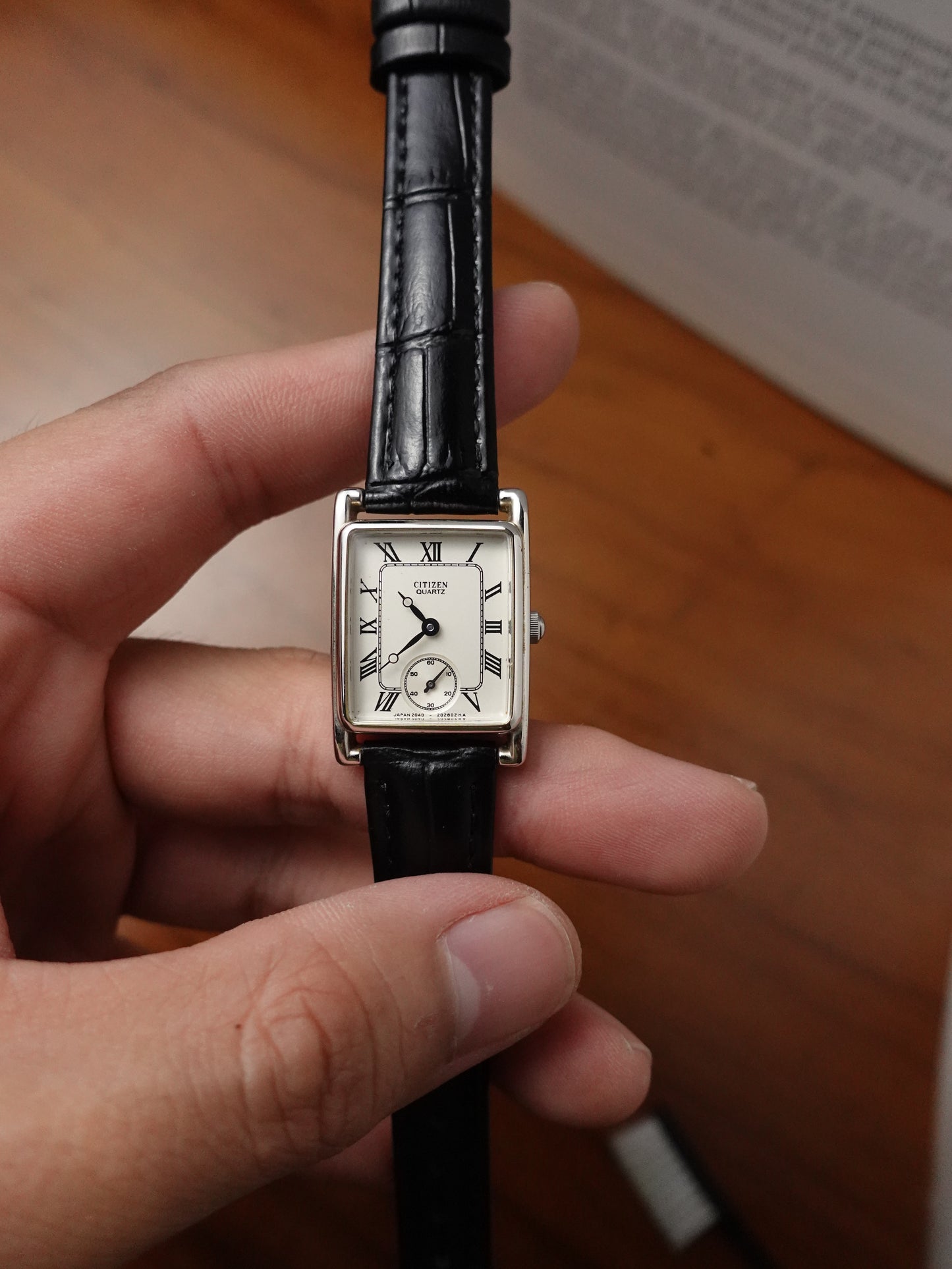 Citizen Tank with Sub-second 32-3071 Circa.1982