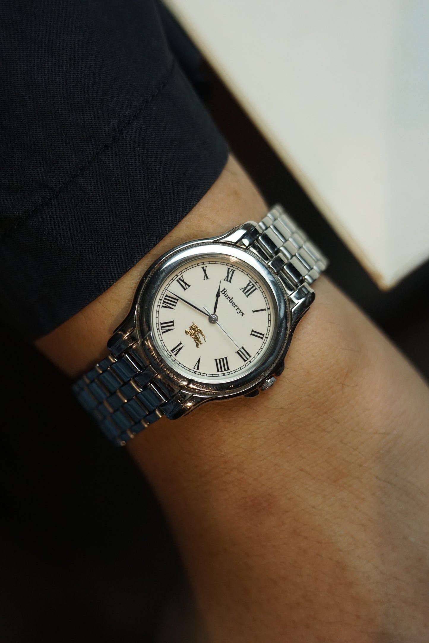 men's Burberry Classic in jubilee bracelet full steel