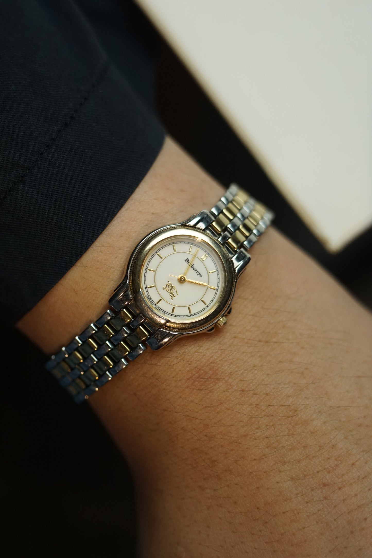 ladies burberry 2 tone jubilee full set