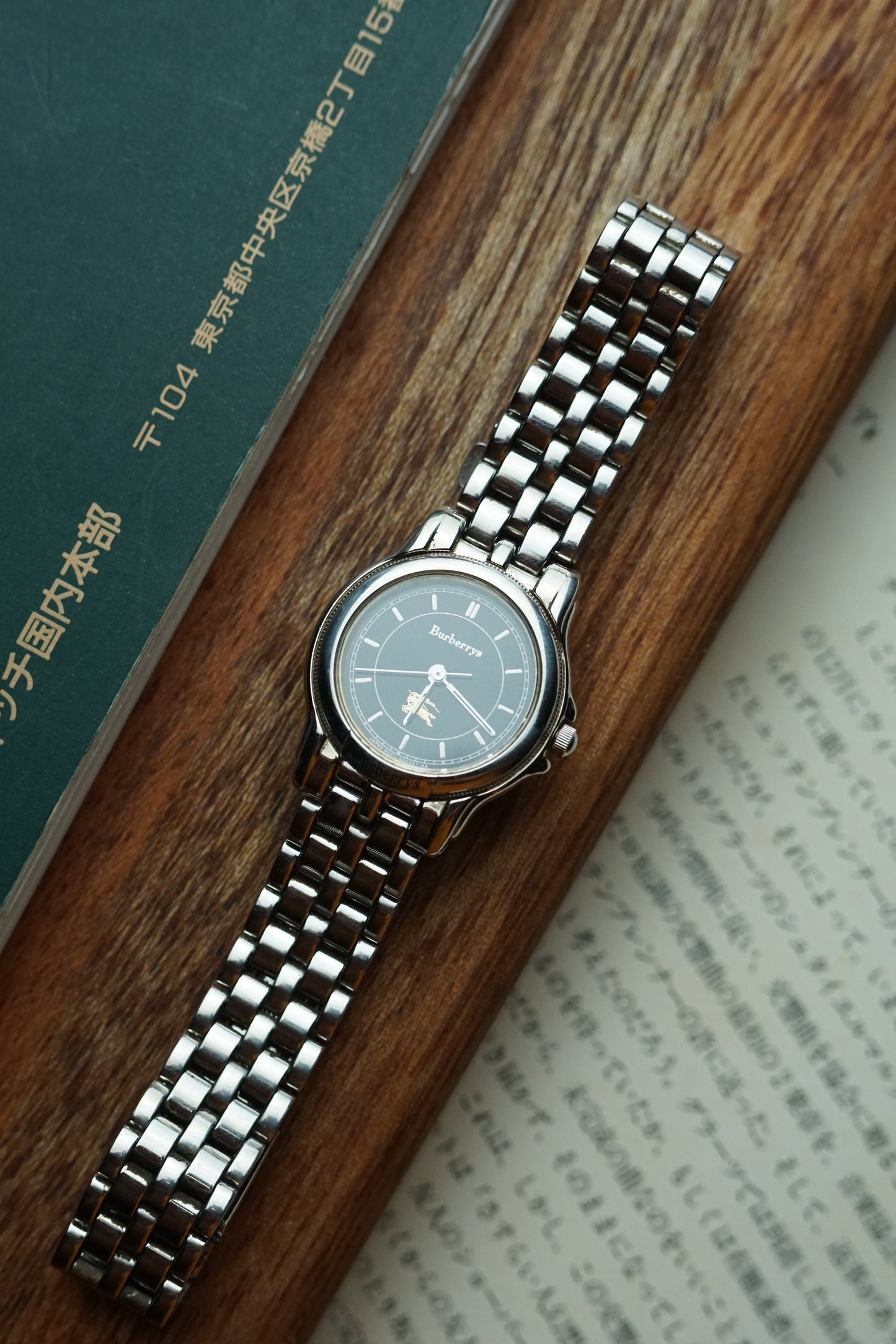 Ladies Burberry Blue Dial jubilee bracelet