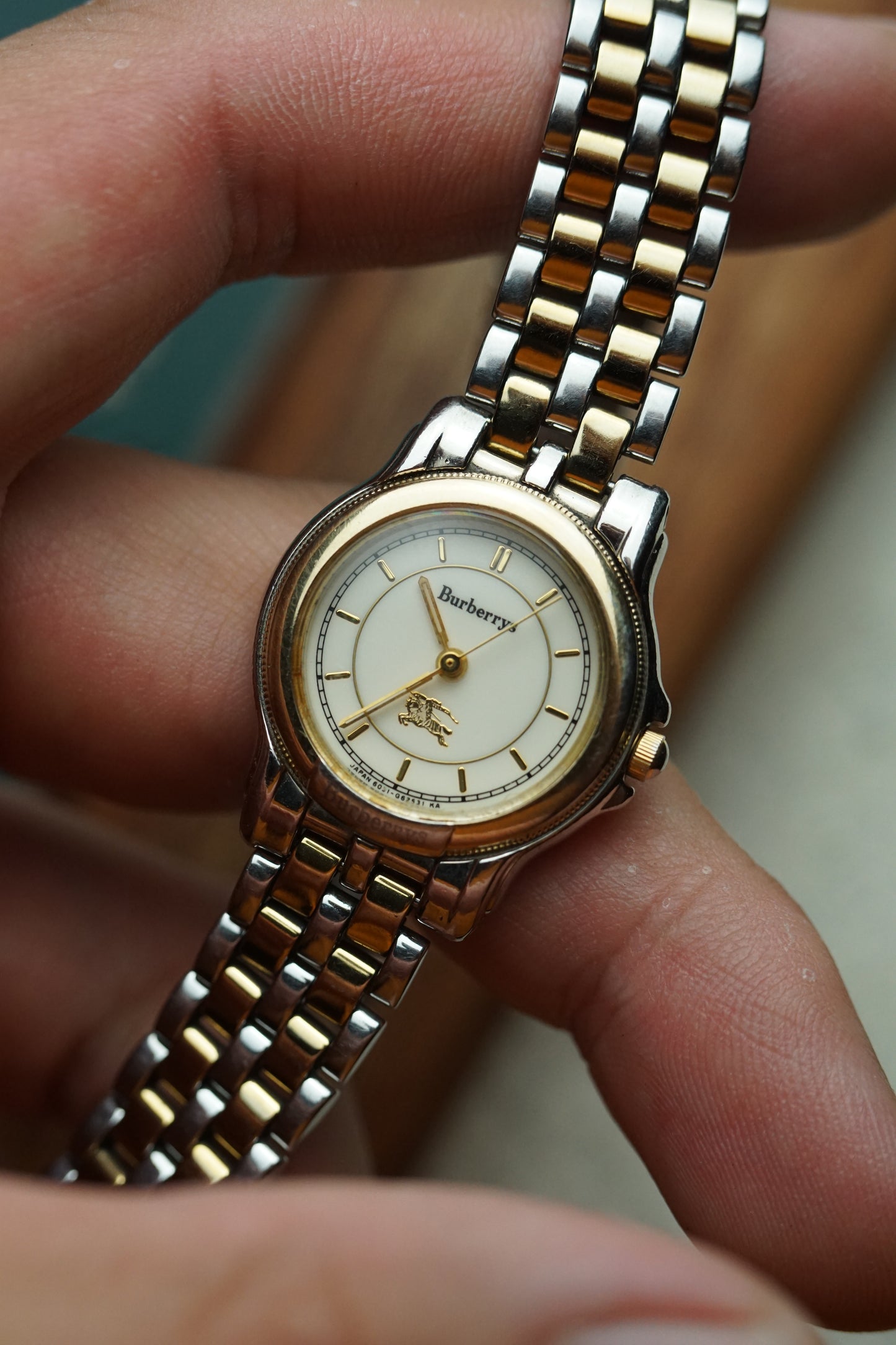 ladies burberry 2 tone jubilee full set
