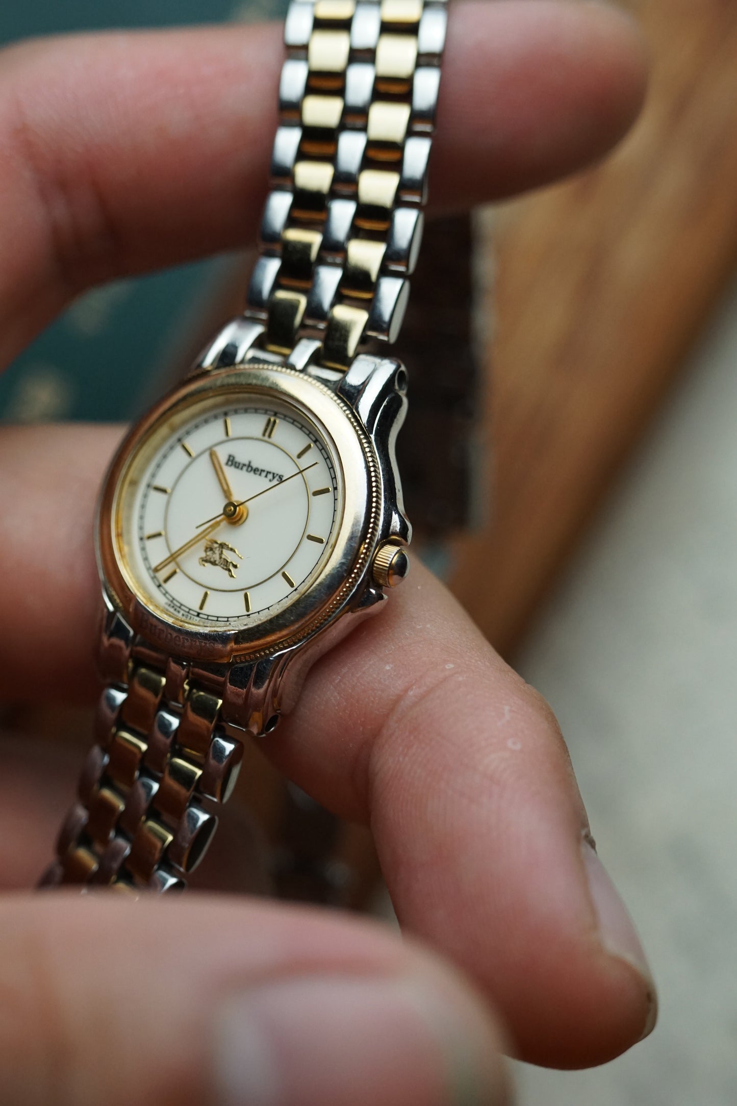 ladies burberry 2 tone jubilee full set