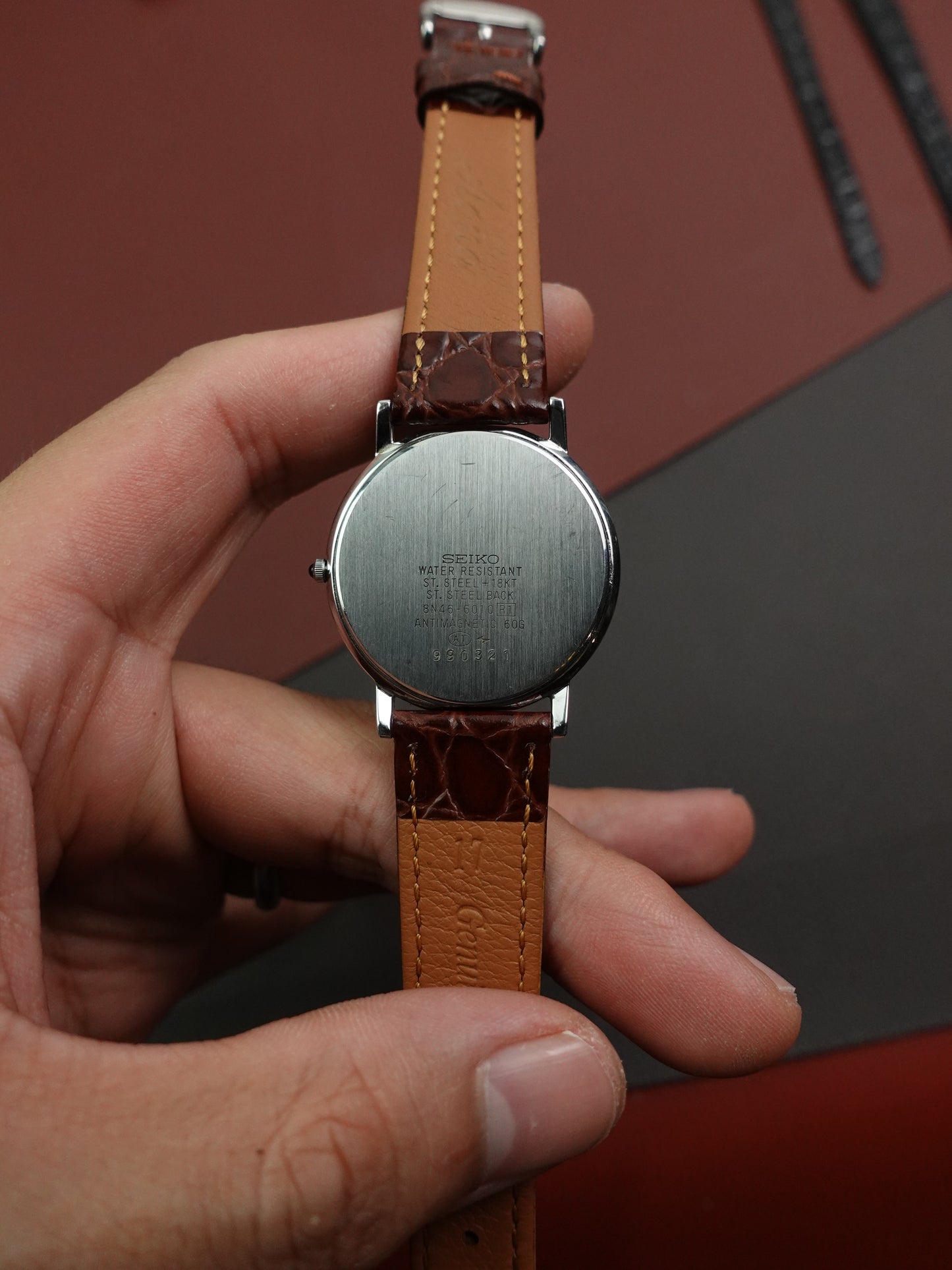 Seiko Dolce "Step Bezel" Anti Magnetic 8N46-6010 Circa. 1989