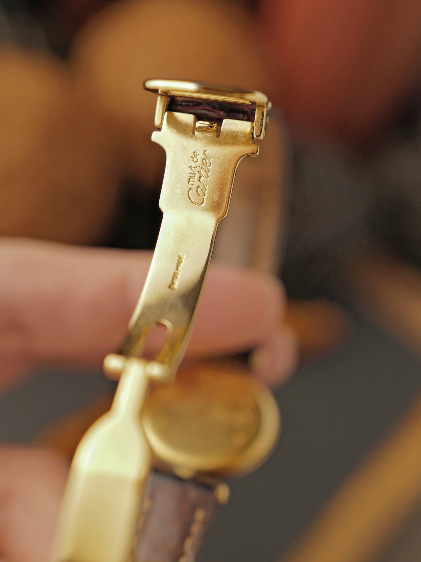 Cartier Colisée “Champagne Cardinal” Must de Cartier Vermeil Ref. 590002 (circa 1980s)