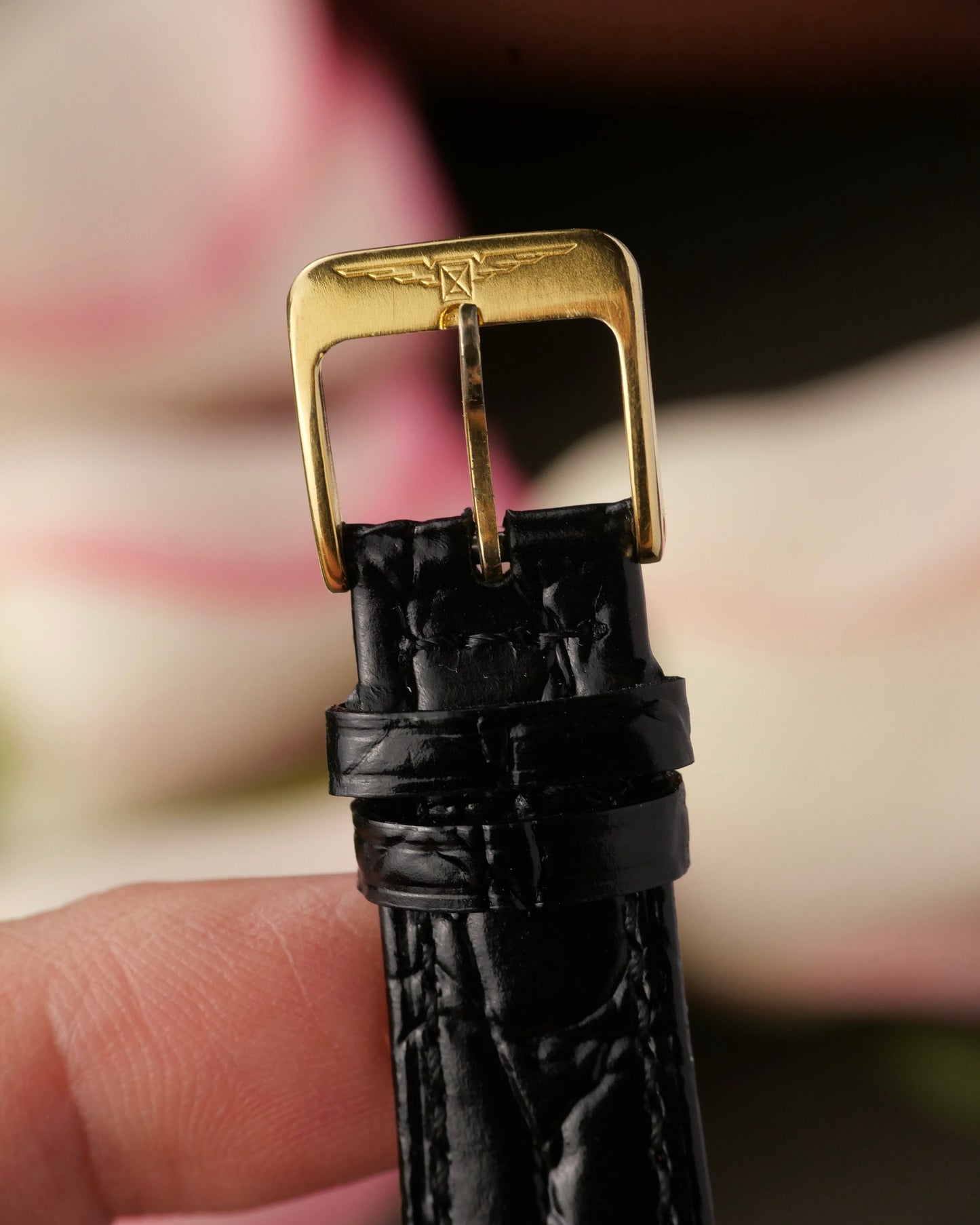 Longines “Octagon Black Gilt Roman” Ref. 3209 (circa 1980s)
