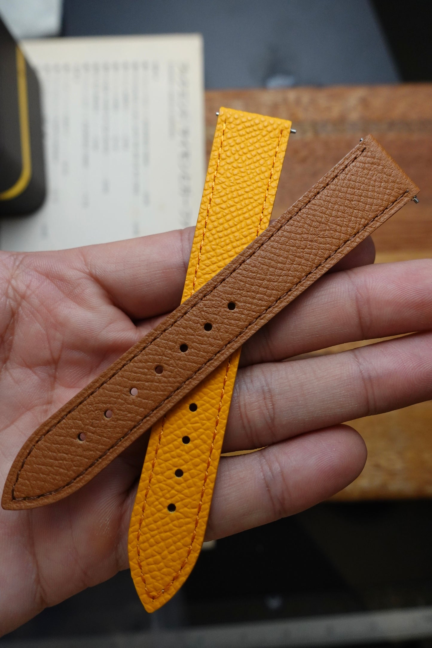 Hand Crafted Epsom Leather Watch Strap