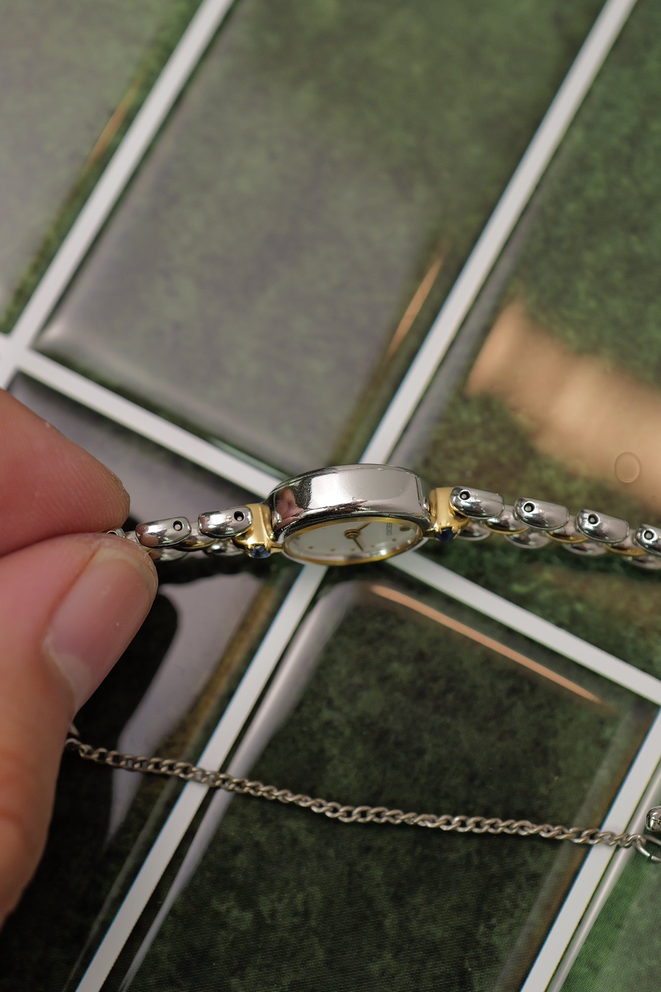 Seiko mini Oval "Sapphire" 2 tone Circa.1997