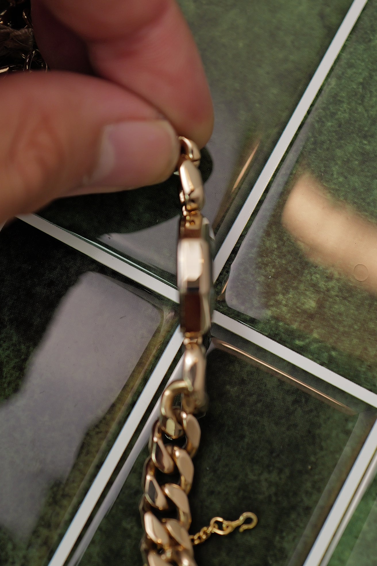 Seiko Alba Octa Cuban Chain Integrated Bracelet Circa. 1990s