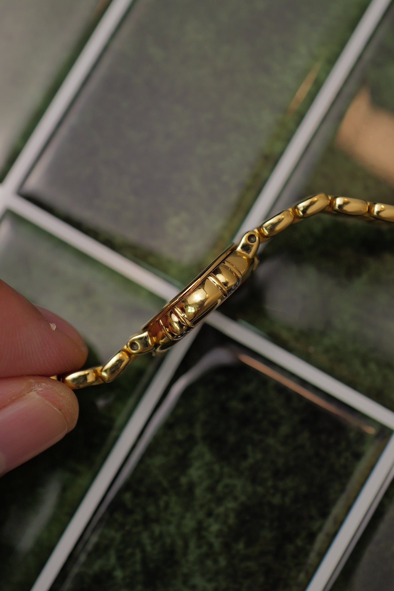 Seiko Exceline with Floral bezel Diamonds  4N40-0370 Circa.1990