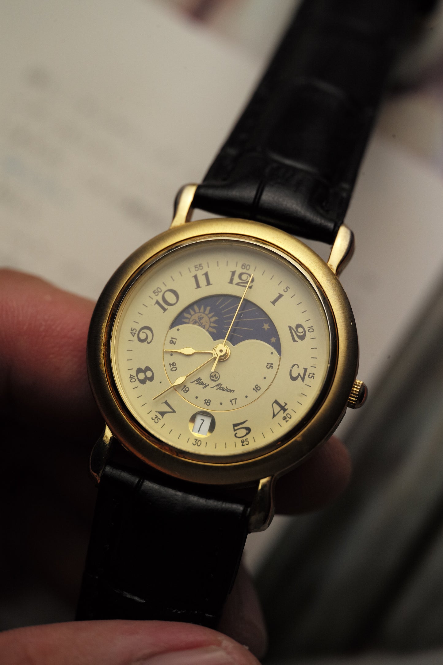 Japanese Quartz Mary Maison Moonphase