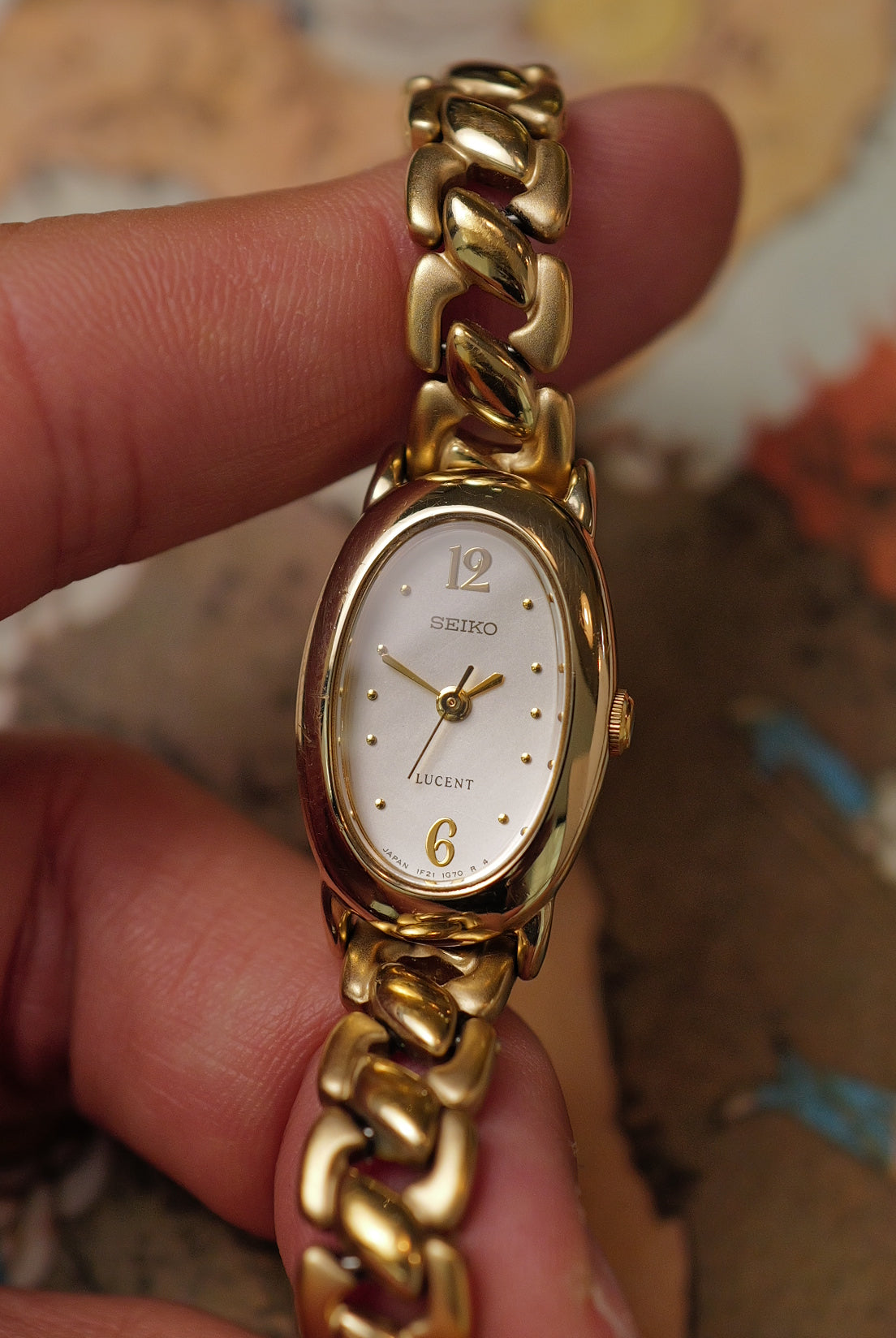 Seiko Mini Baignoire on integrated Bracelet Circa.1997