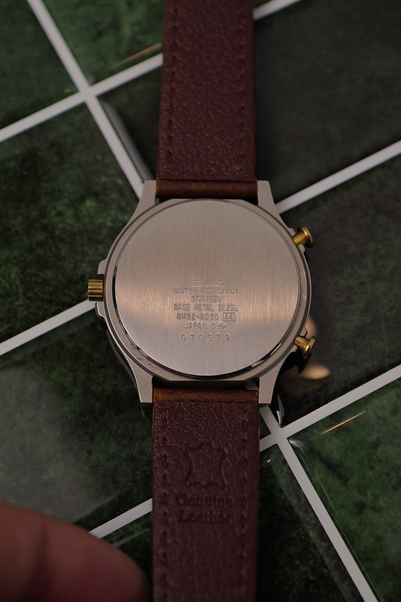 Seiko Sports Timer Chronograph Quartz "Dancing Hands" Circa.2000 with ori strap and buckle