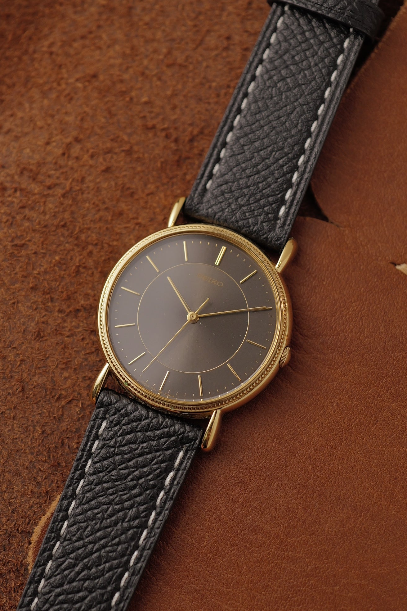 Seiko Sun Burst Grey dial 7431-7060 Circa. 1985