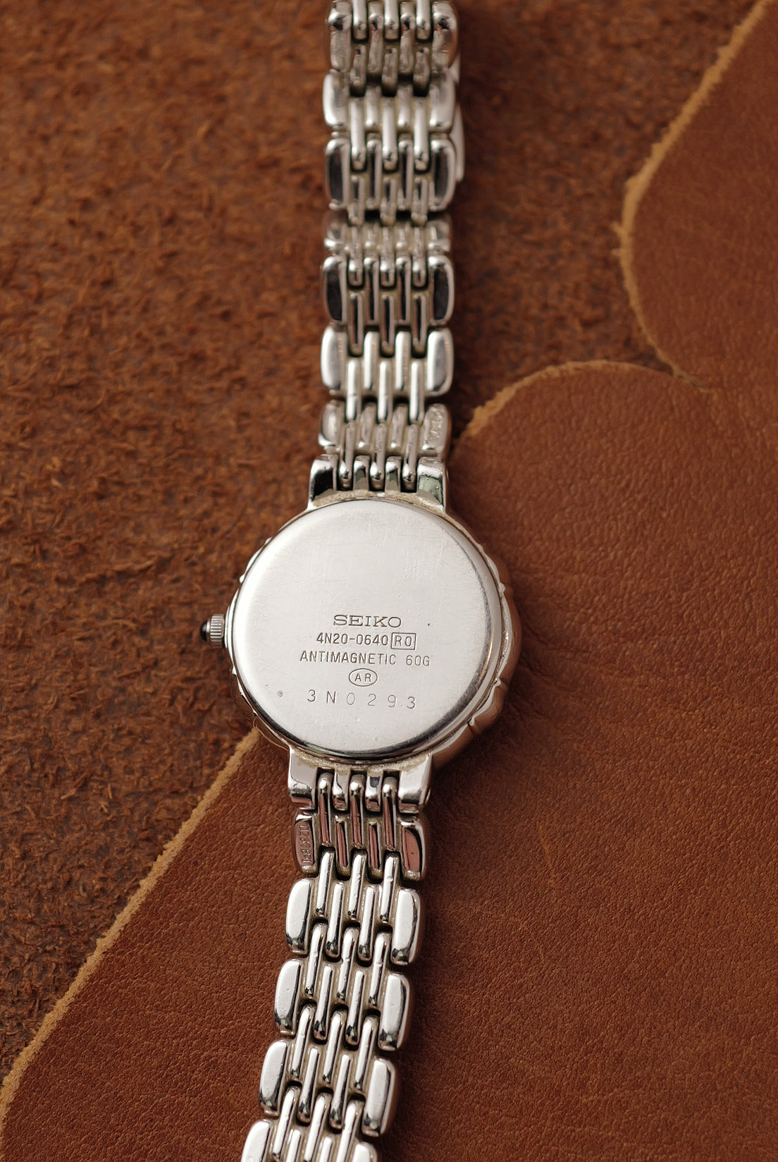 Seiko Exceline with bezel Diamonds 4N40-0640 Circa.1991
