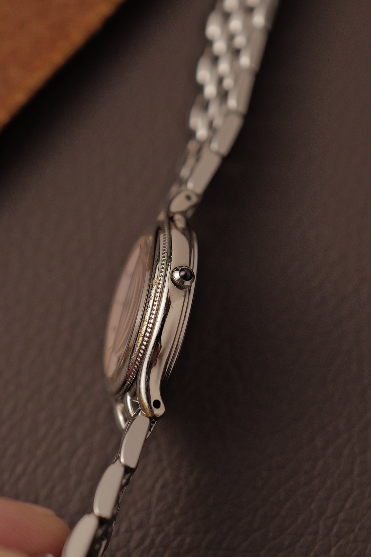 Seiko Exceline Bracelet with pink mother of pearl dial Circa. 1990
