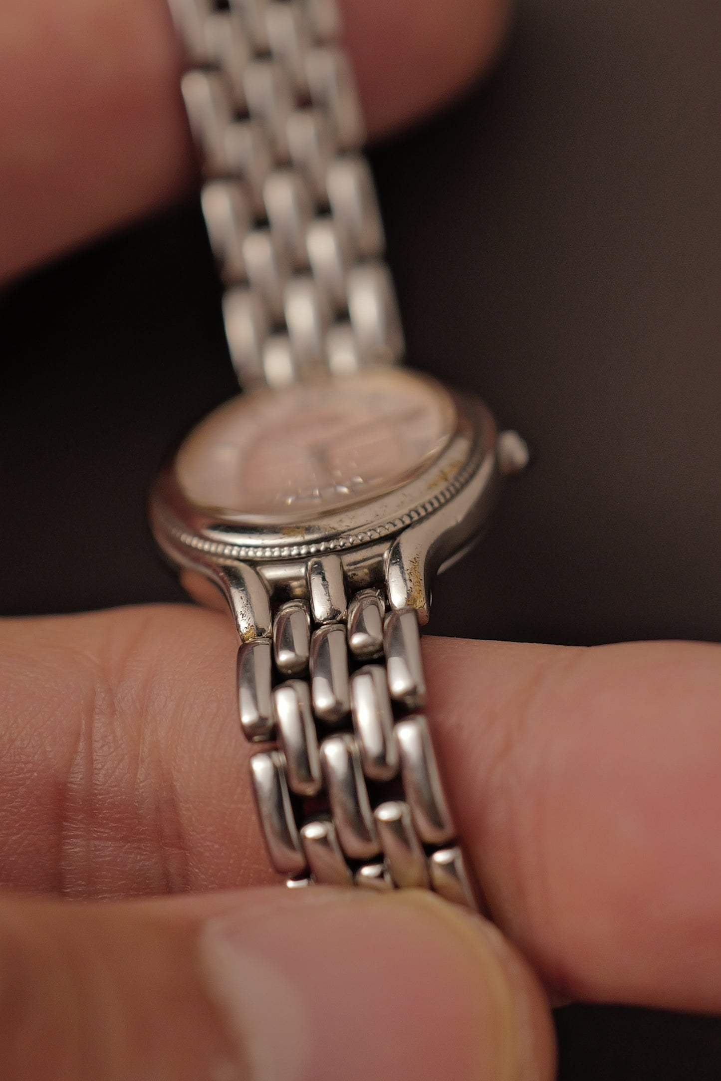 Seiko Exceline Bracelet with pink mother of pearl dial Circa. 1990