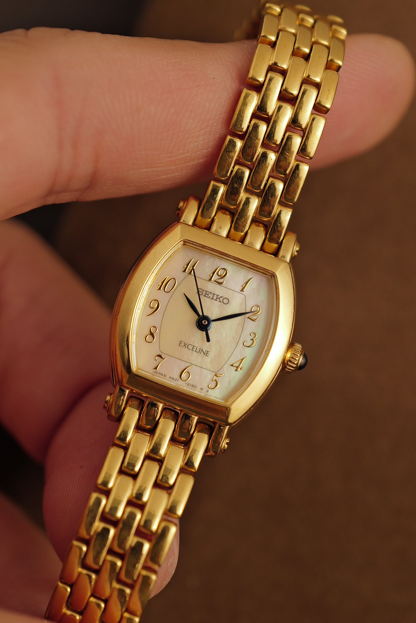 Seiko Exceline "mini Tortue" Mother of pearl Dial Circa. 1996