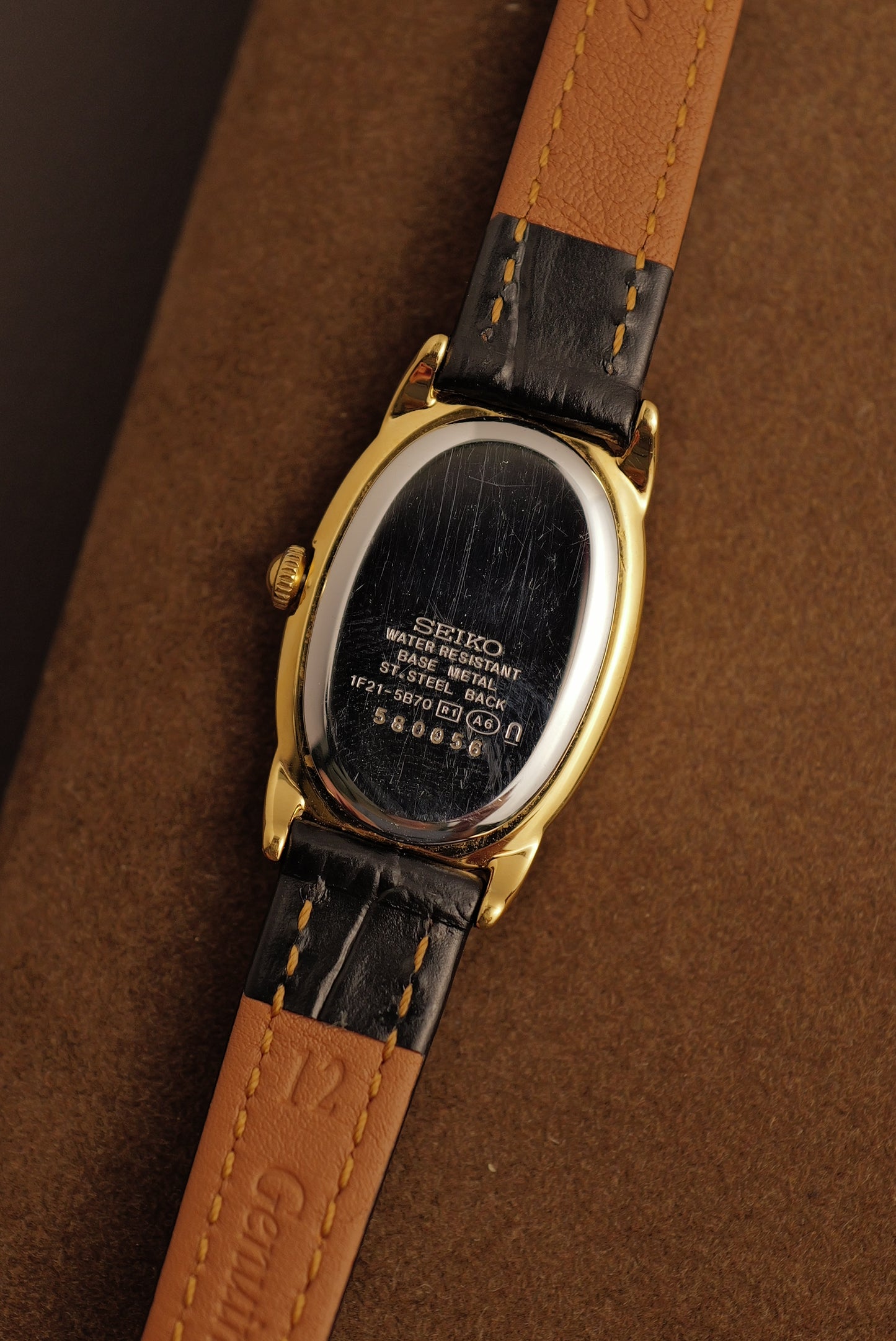 Seiko Ladies "Baignoire" Gold Circa. 1995