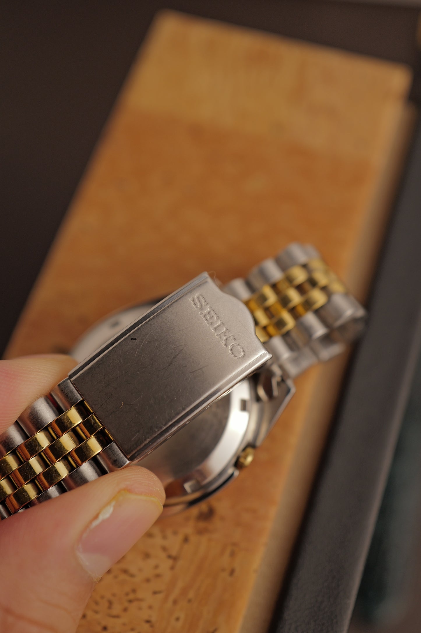 Seiko 5 "Datejust" in two tone 7s26-3110 Circa.2000