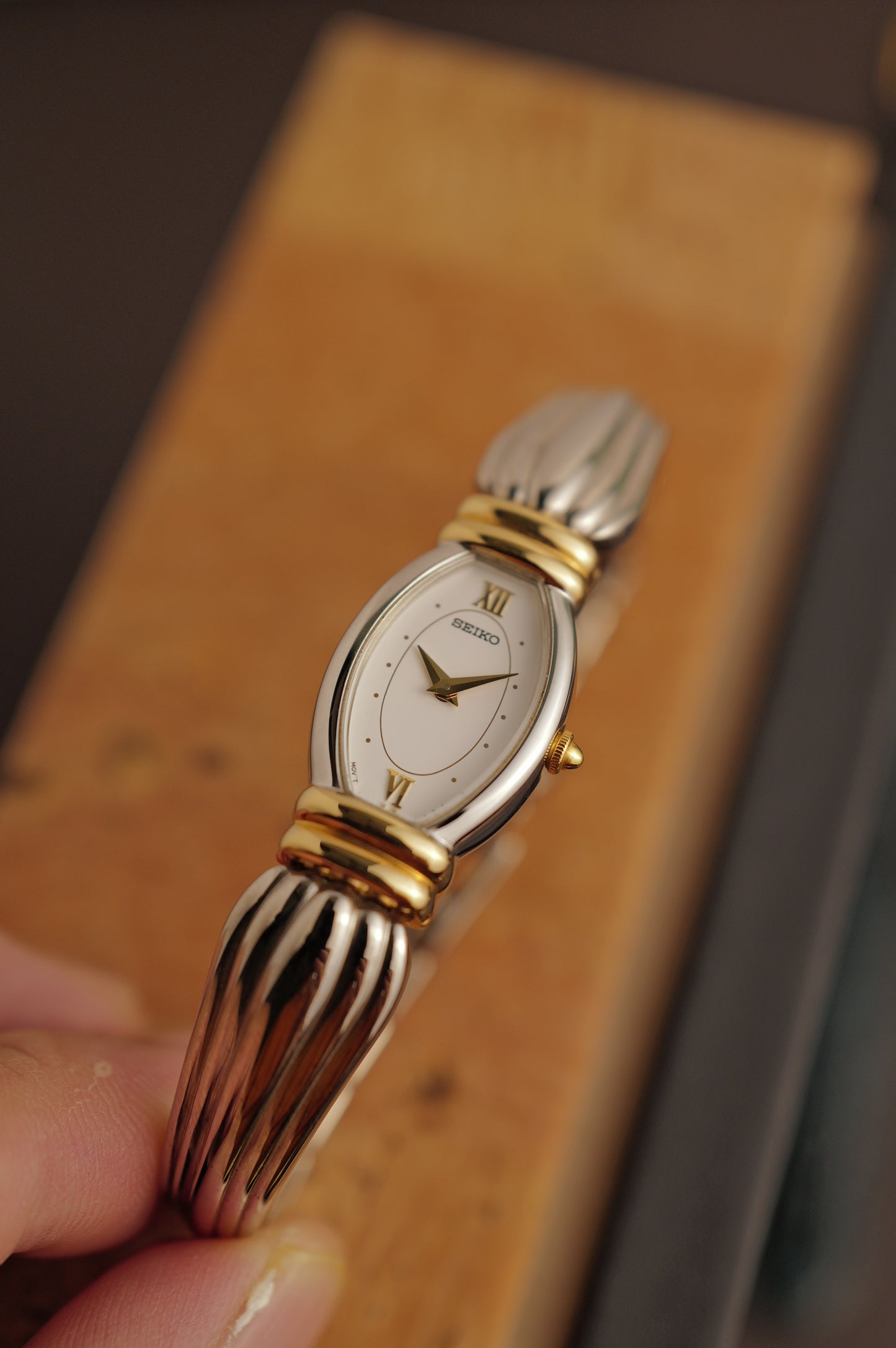 Seiko "Art Deco" Bangle Circa. 1980s