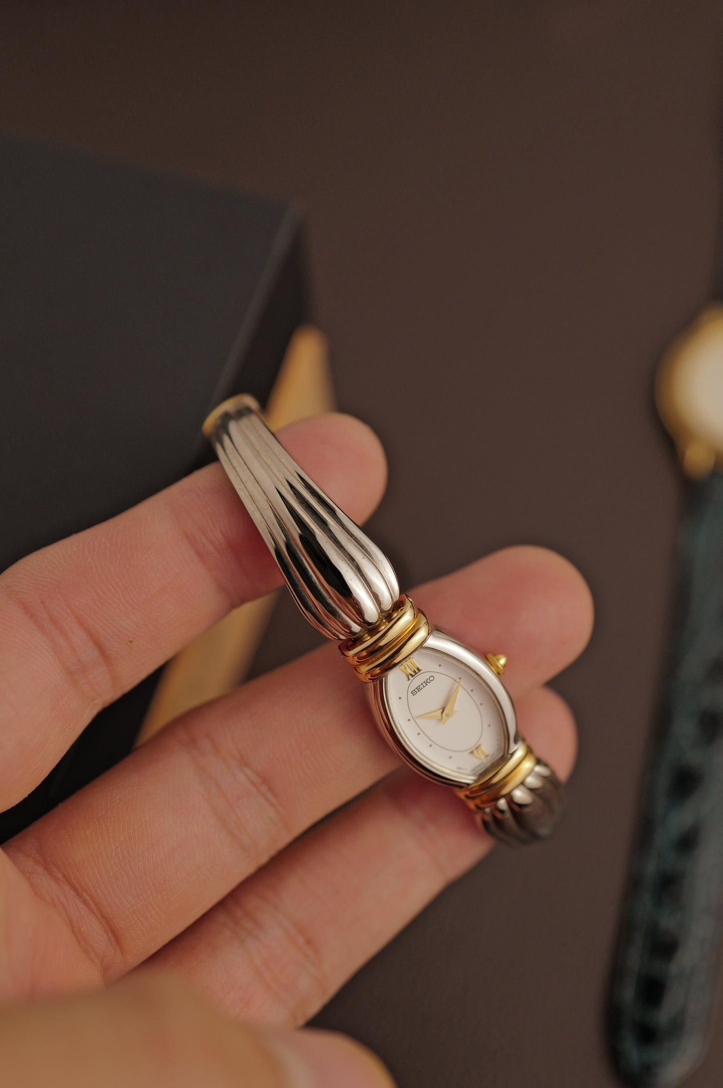 Seiko "Art Deco" Bangle Circa. 1980s
