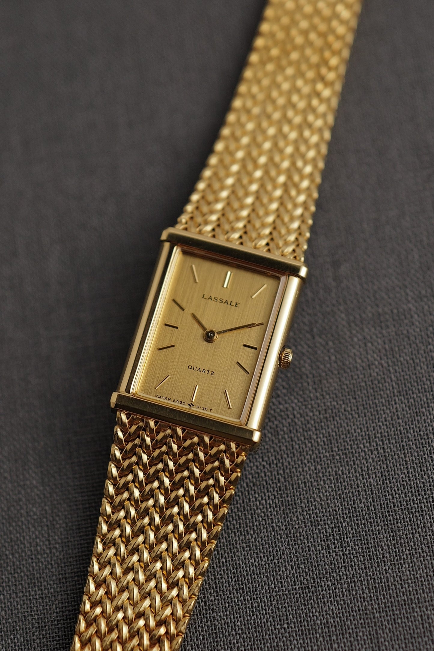 Seiko Lassale Tank Integrated Bracelet Circa. 1985