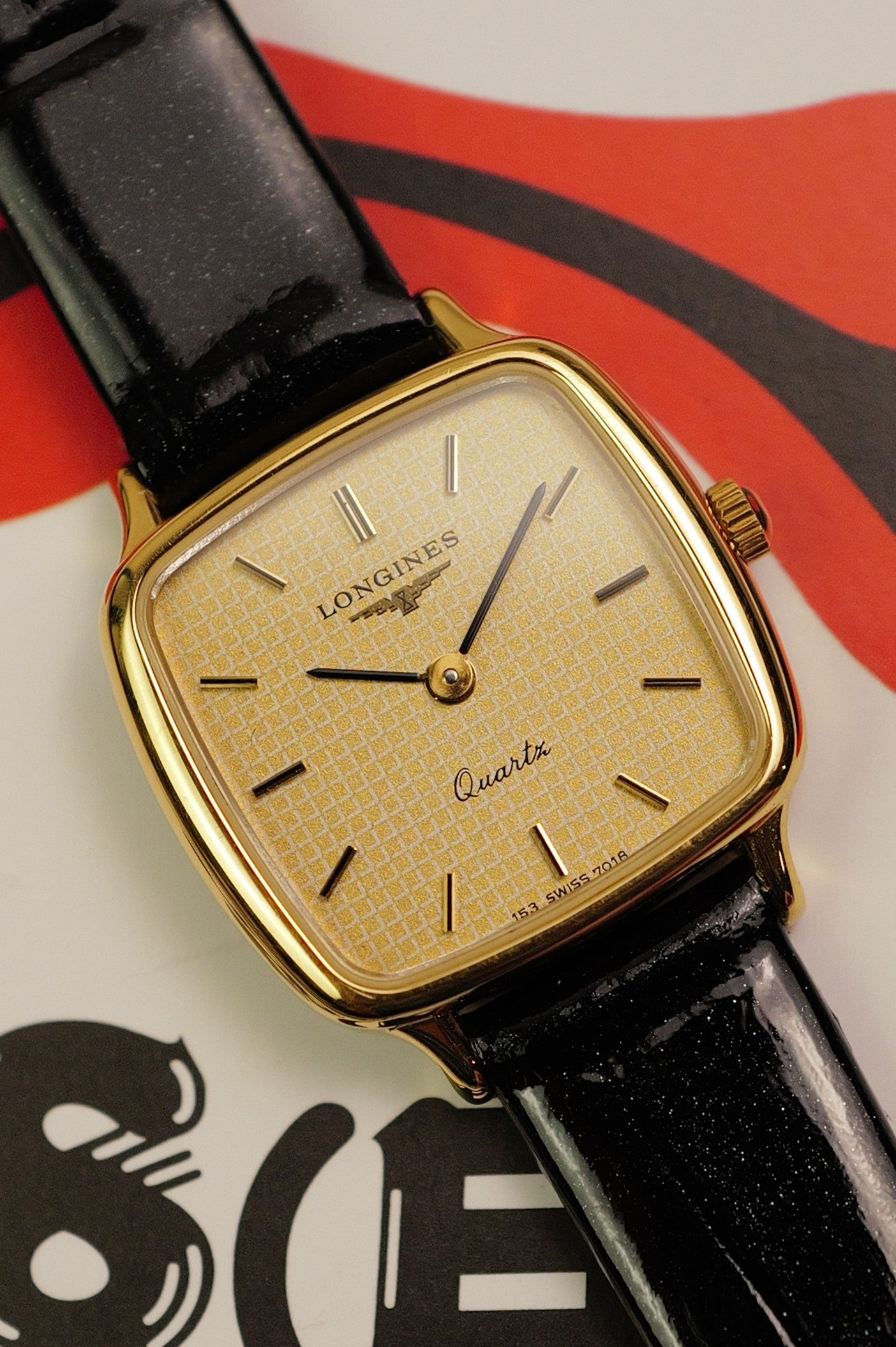 Ladies' Longines 'TV' case Checked Dial Quartz Ref.25.022.722