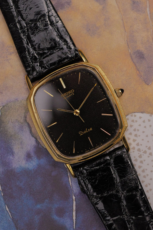 Seiko Dolce Oblong Ellipse Black dial 9521-5120