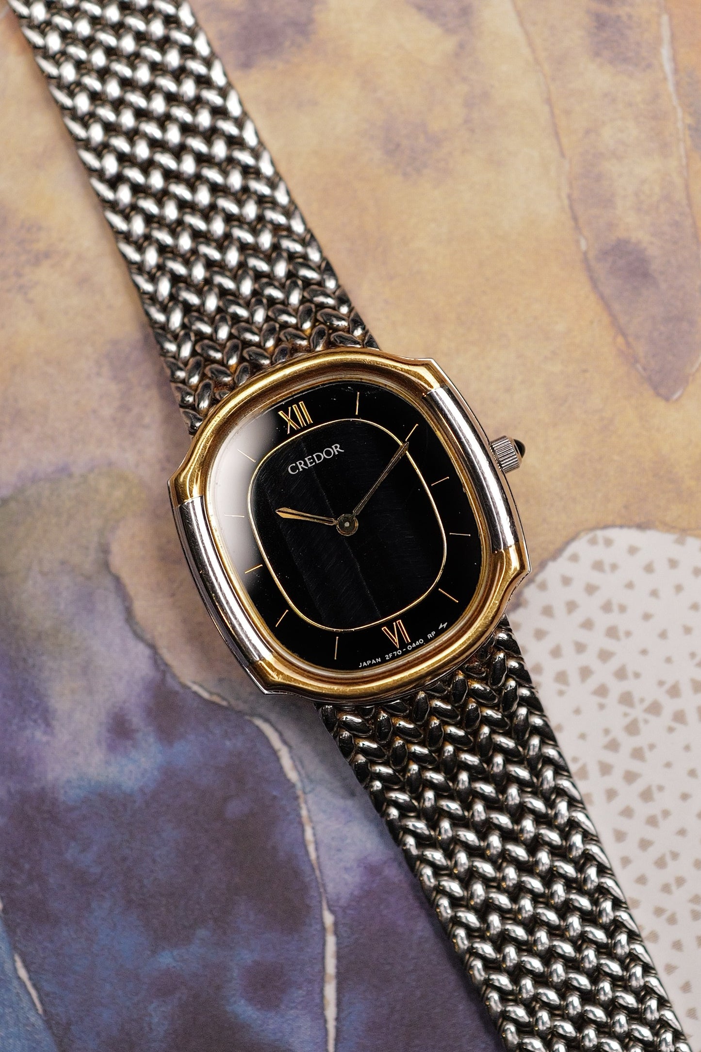 Ladies Credor Stone Dial Integratred Bracelet 2F70-5400
