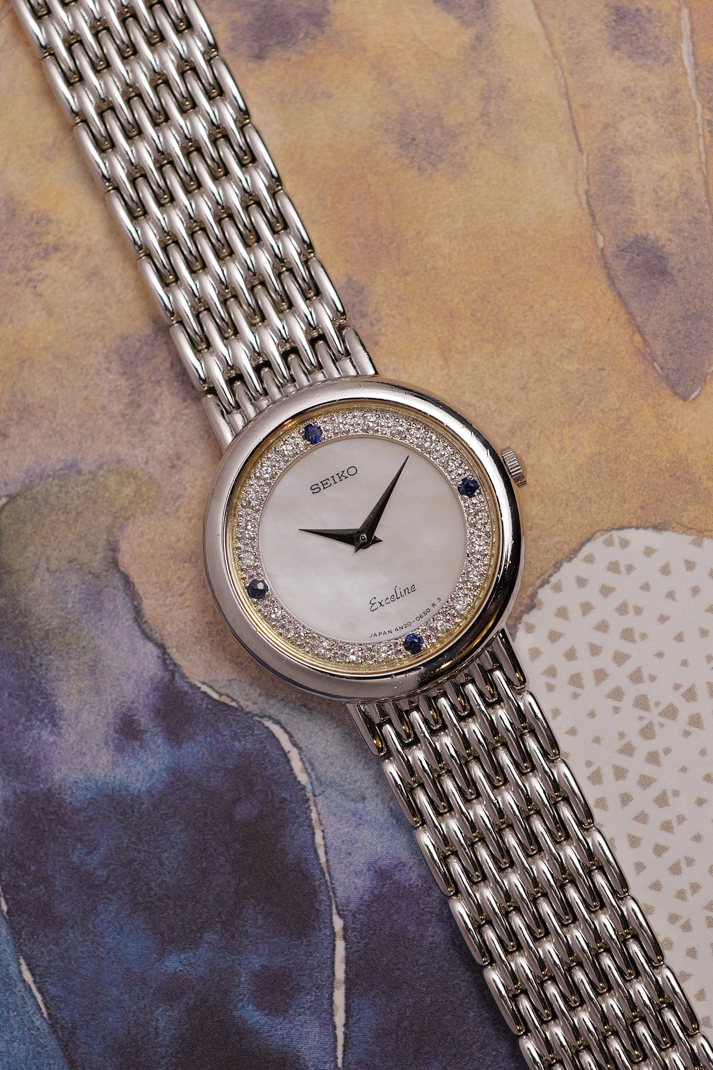 Seiko Exceline Mother of Pearl "Sapphire' 4N20-0380