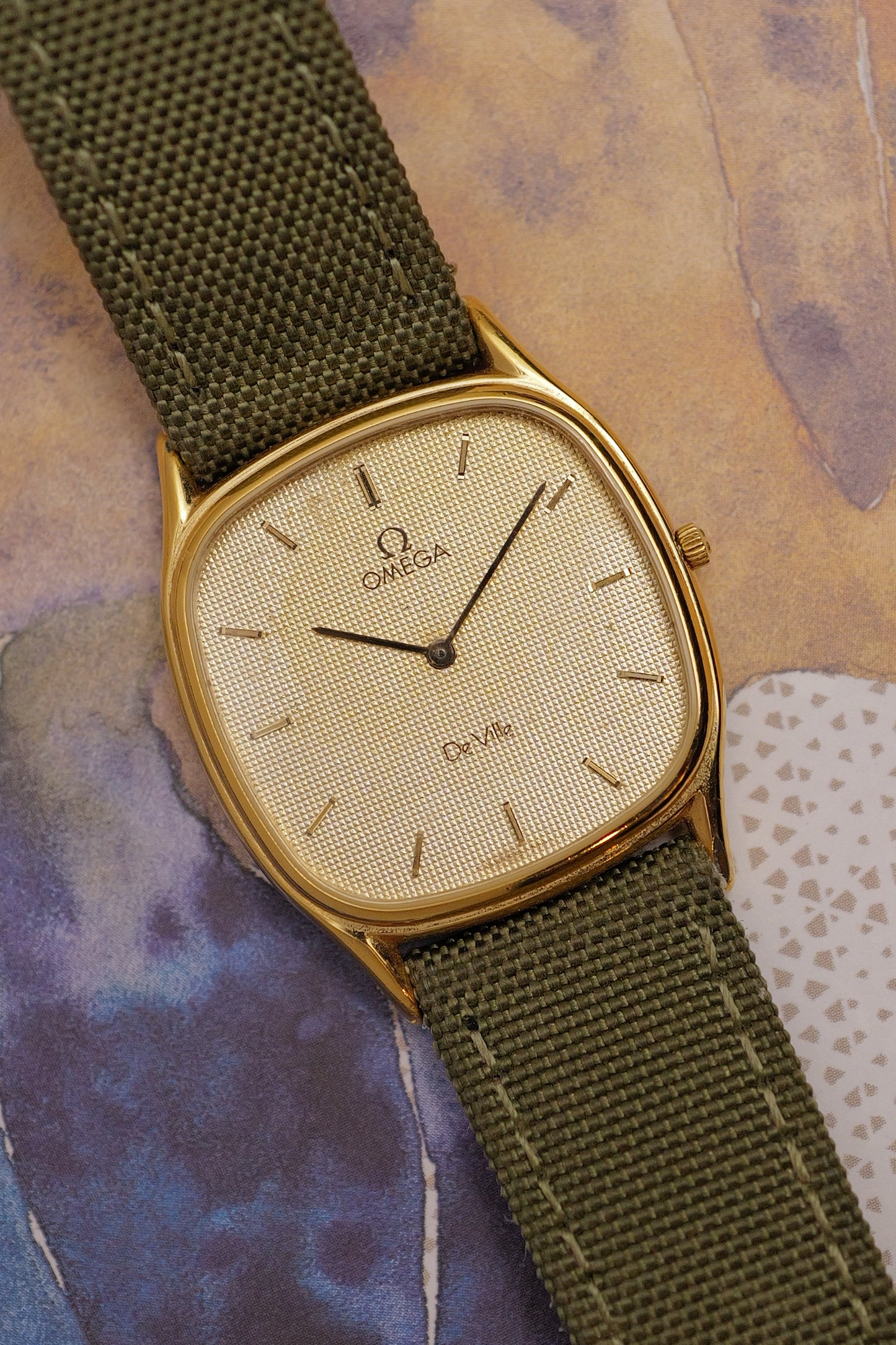 Omega De-ville "Waffle" dial Quartz Cal.1377 Men's