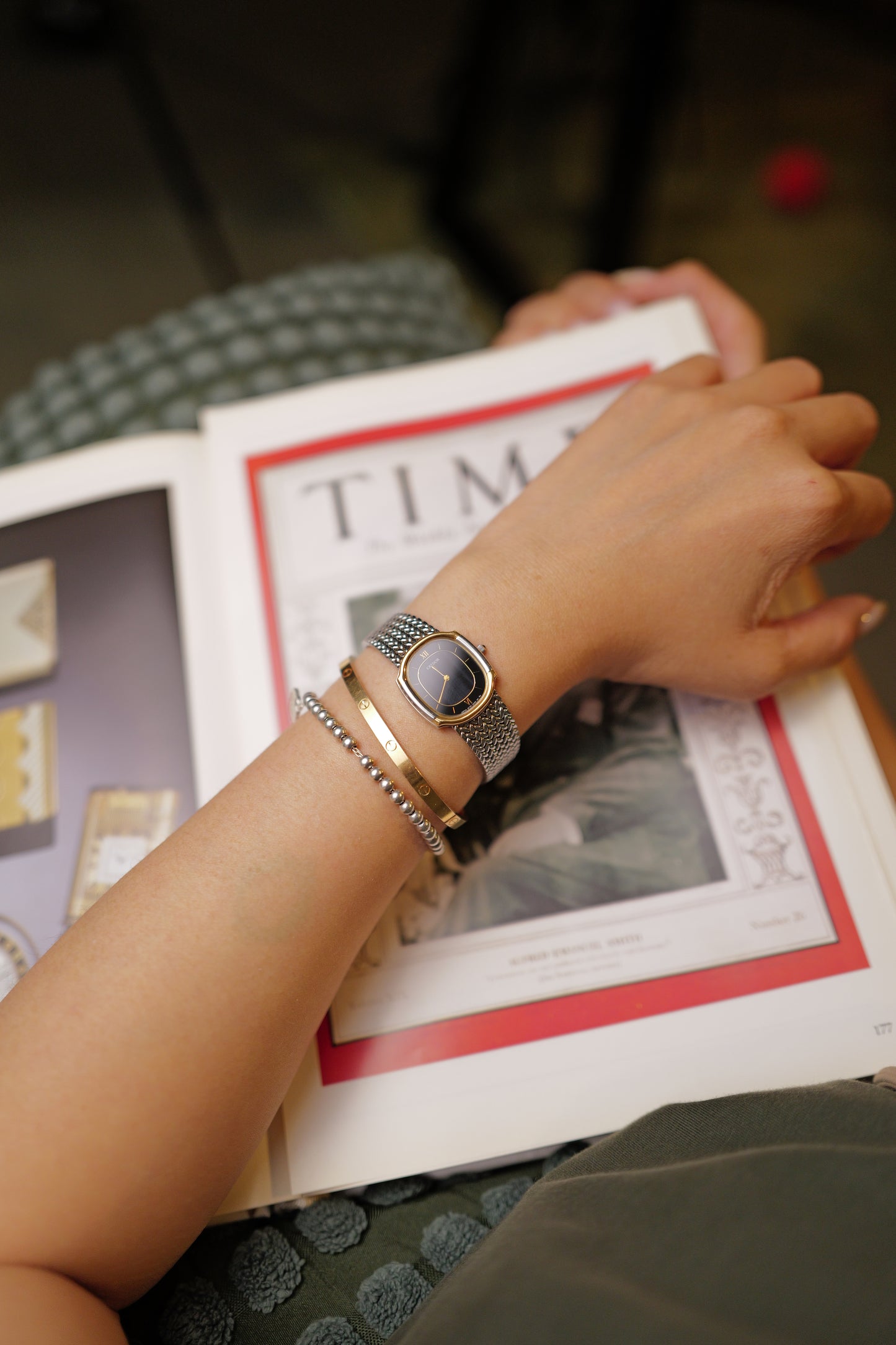 Ladies Credor Stone Dial Integratred Bracelet 2F70-5400