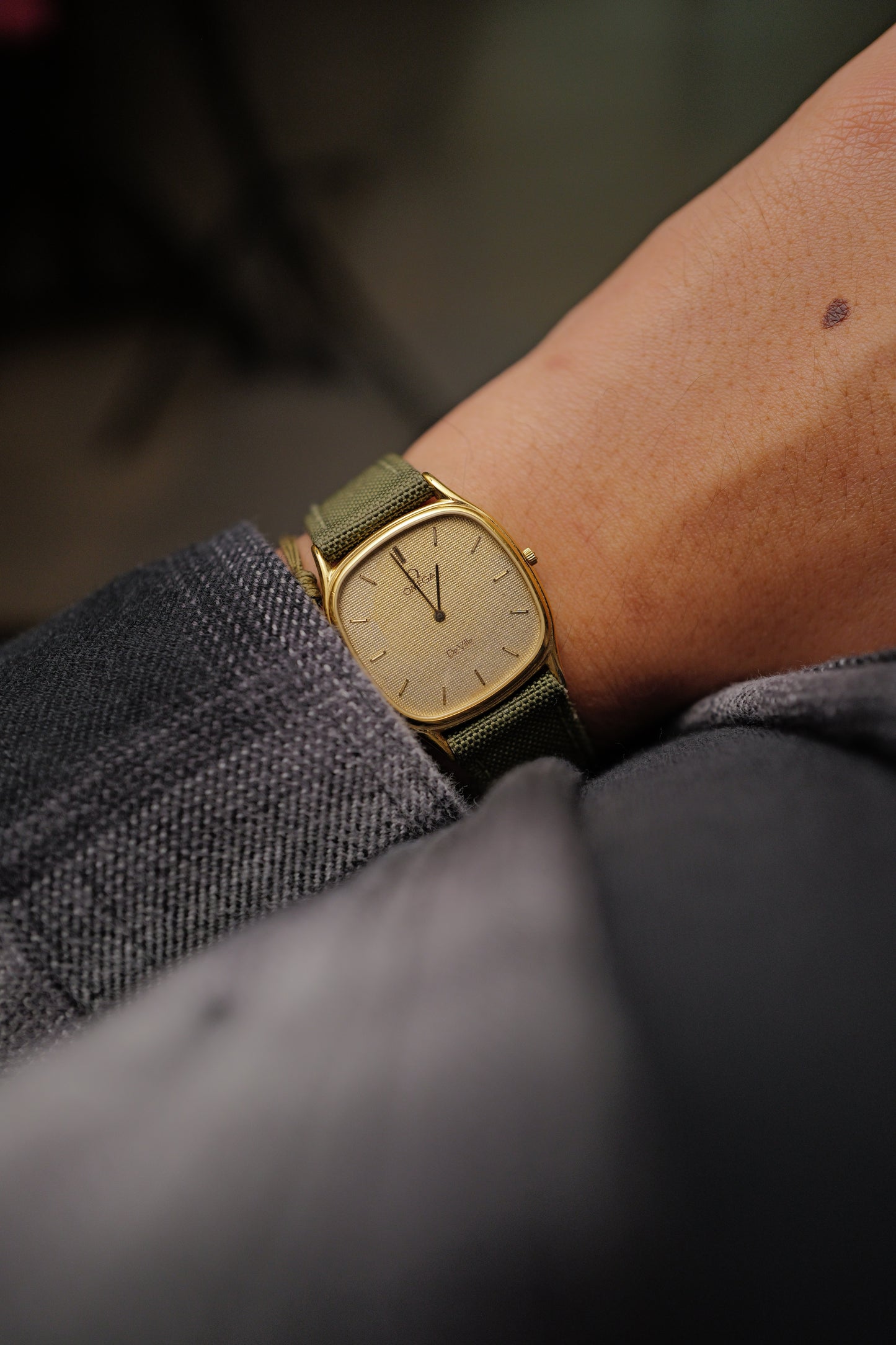 Omega De-ville "Waffle" dial Quartz Cal.1377 Men's