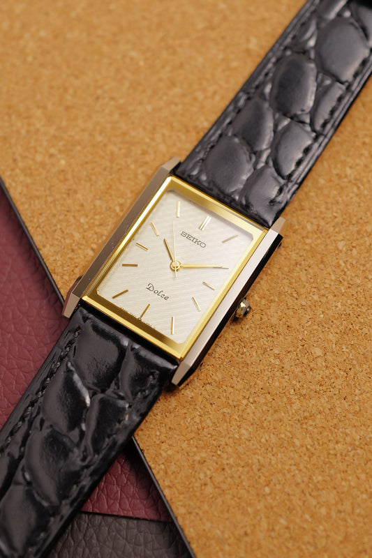 Seiko Dolce Tapestry Dial Tungsten Carbide Scratch Resistant 7321-6170