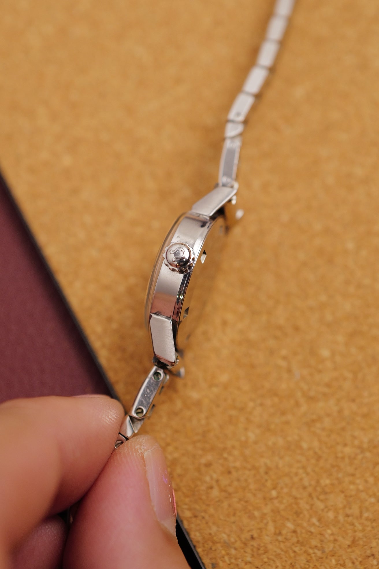 Omega Seamaster Ladies on vintage bracelet Circa. 1970s