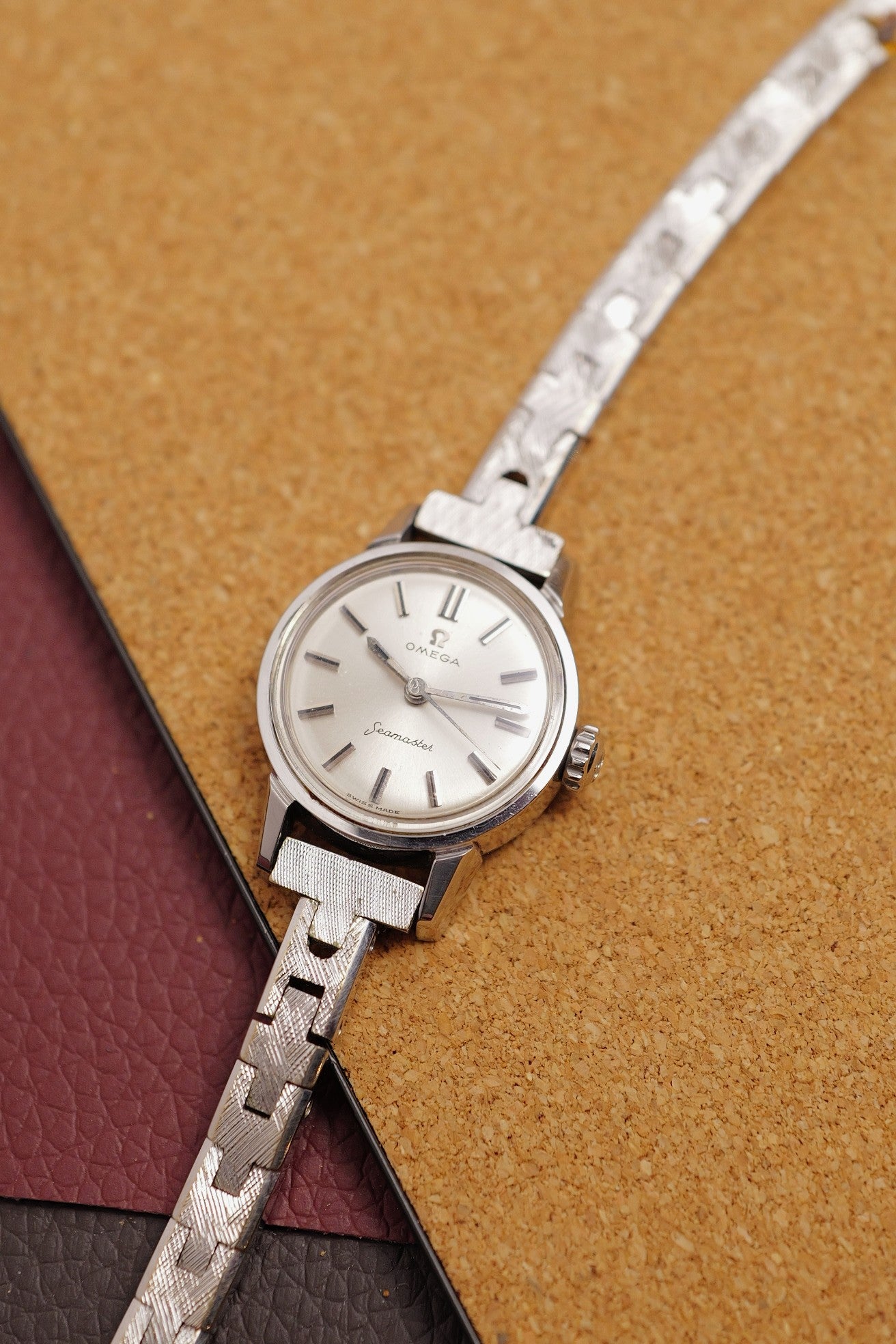 Omega Seamaster Ladies on vintage bracelet Circa. 1970s