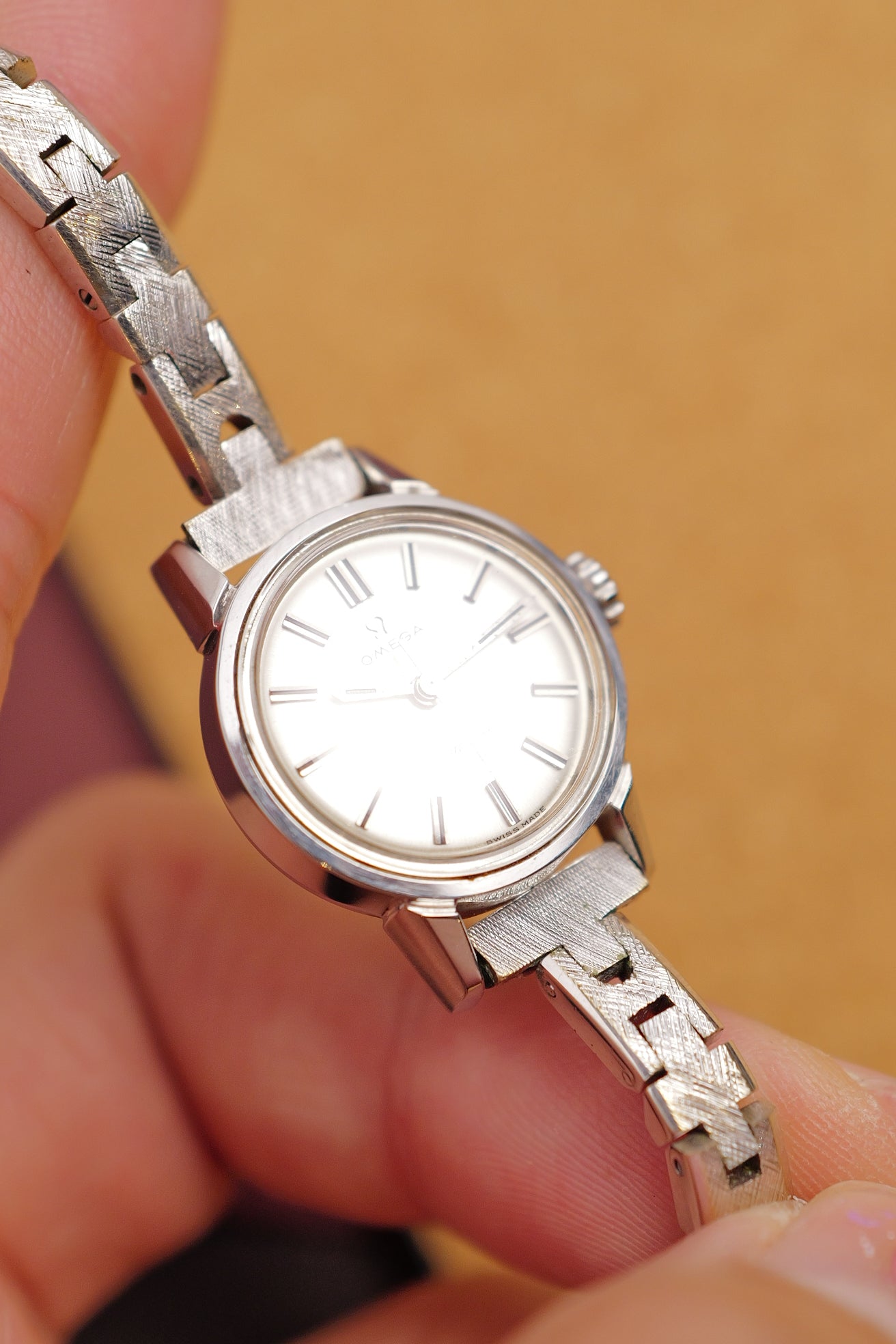 Omega Seamaster Ladies on vintage bracelet Circa. 1970s