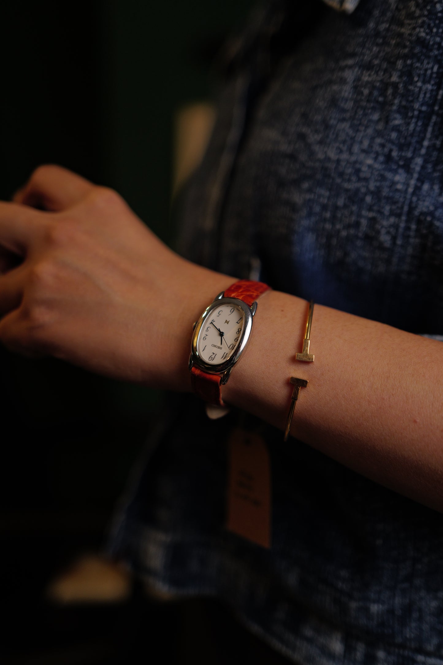Seiko Ladies "Baignoire" in steel