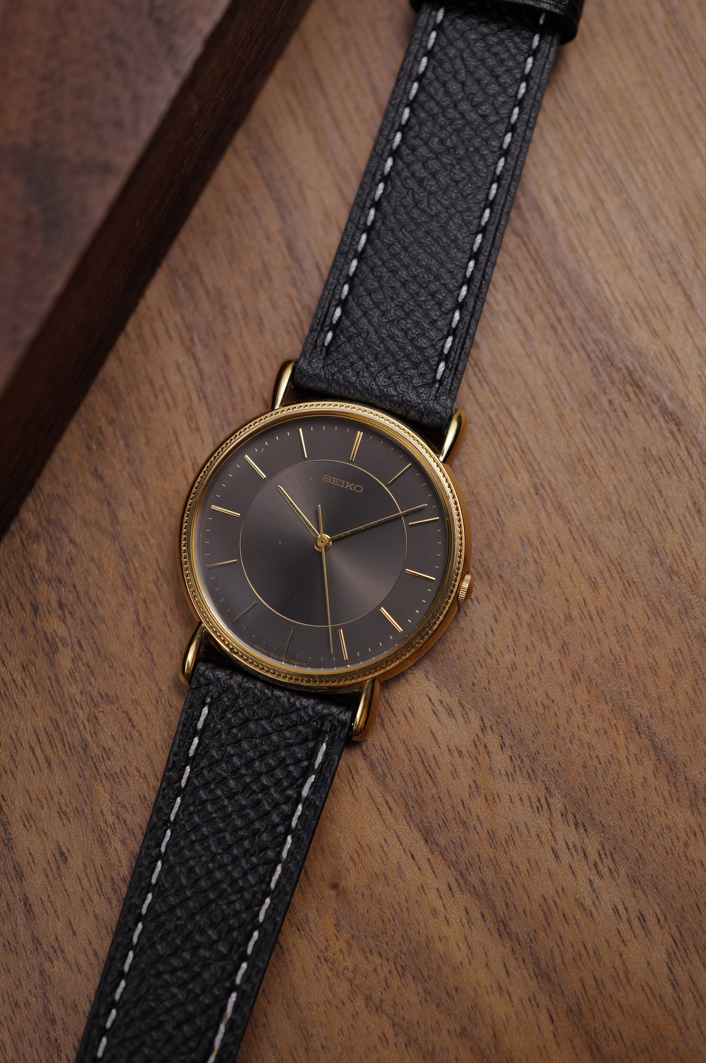 Seiko Sun Burst Grey dial 7431-7060 Circa. 1985