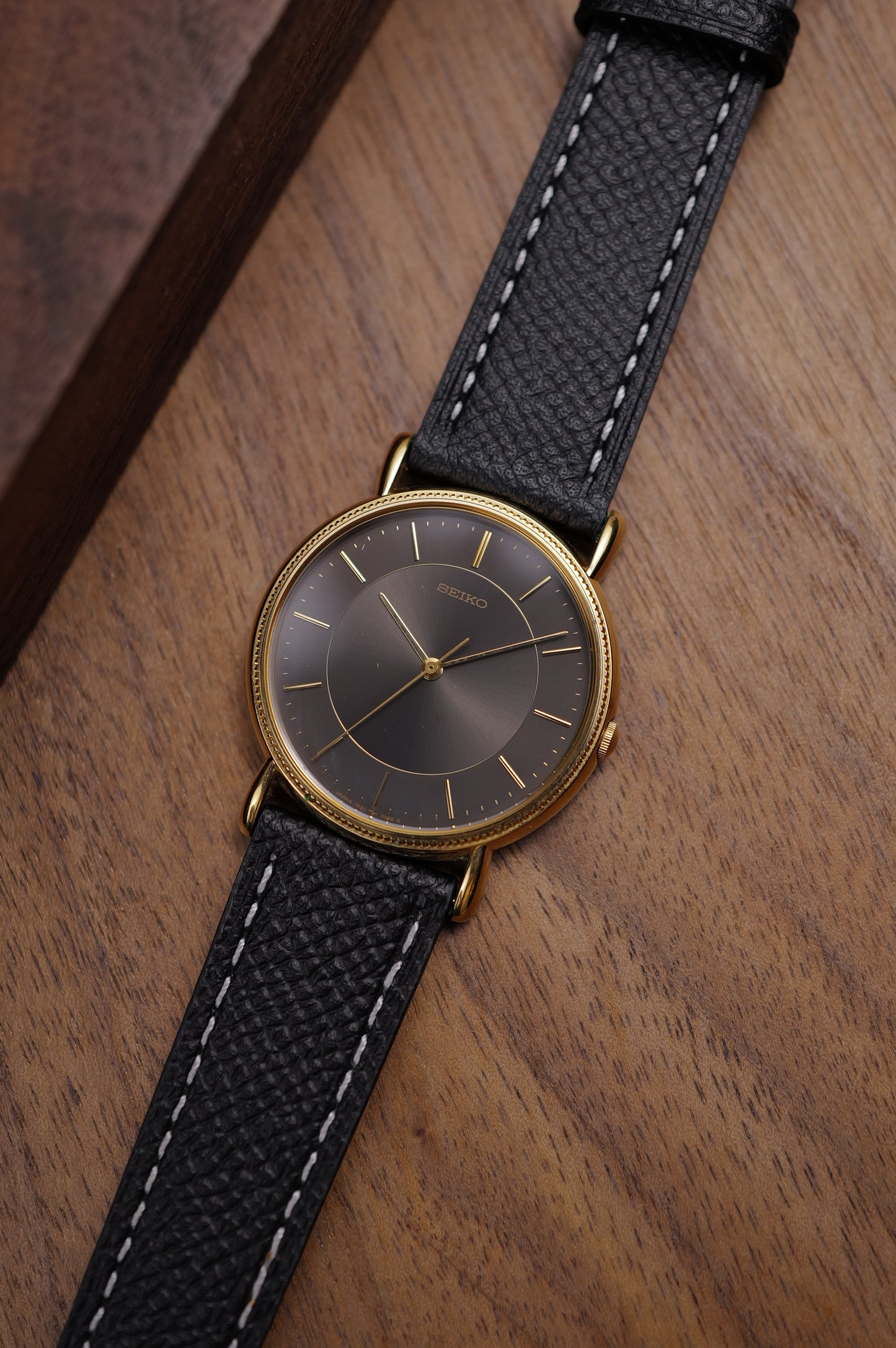 Seiko Sun Burst Grey dial 7431-7060 Circa. 1985