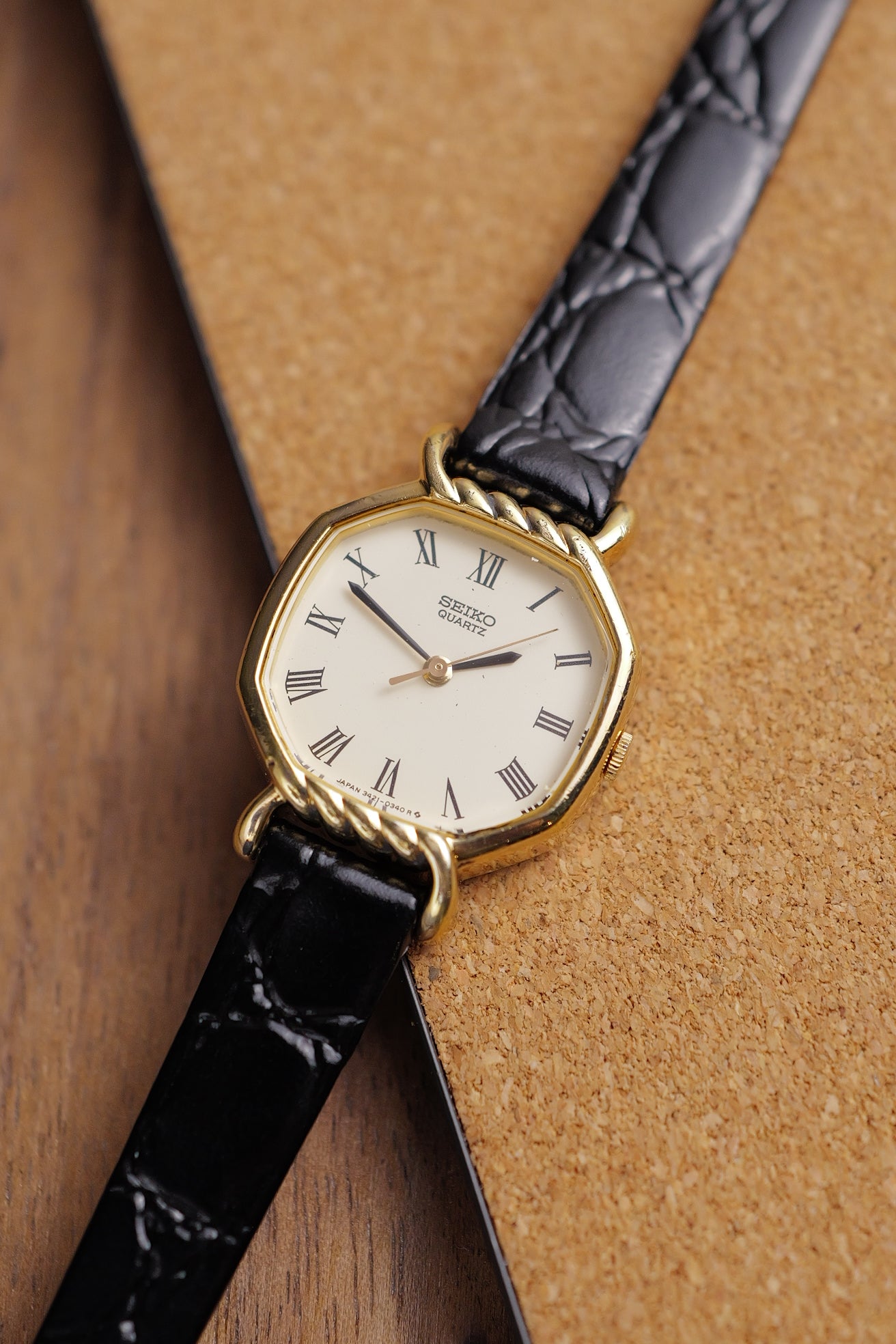 Seiko Art-deco octagon 3421-5140 Circa. 1980