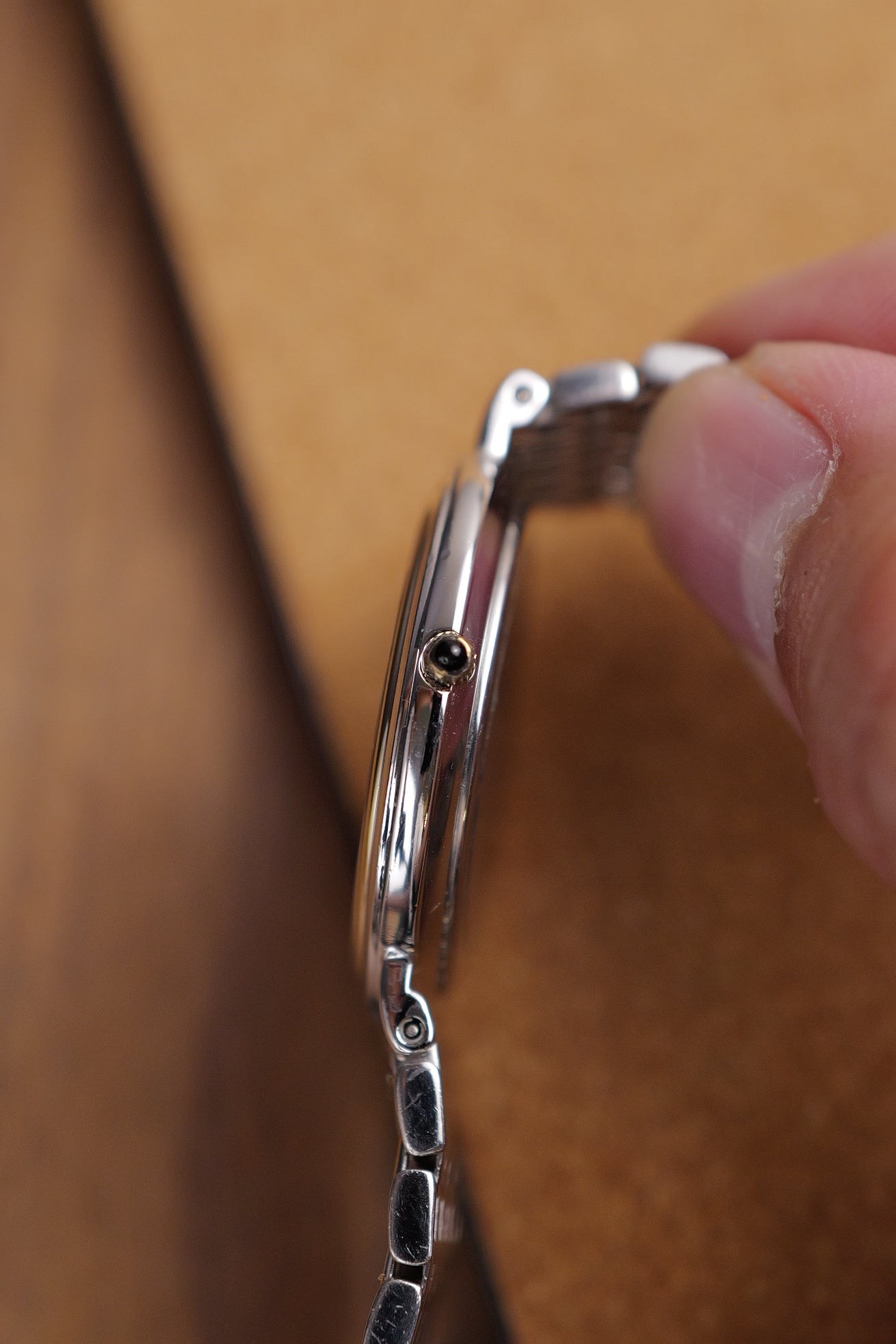 Seiko Dolce Multi-link Bracelet Roman sector ring 8N40-6030 Circa.1988