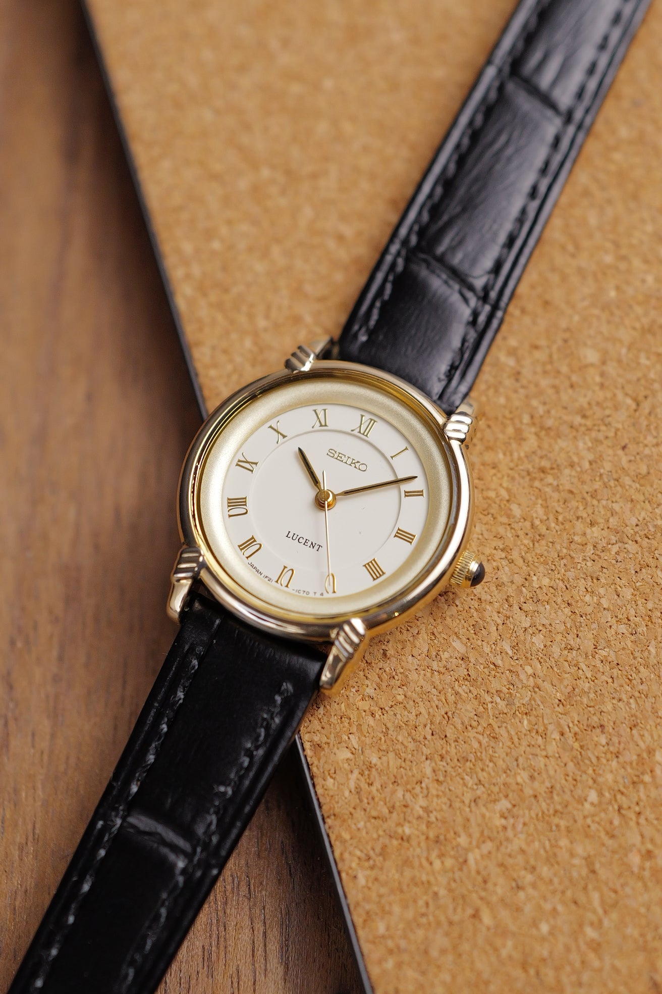 Ladies Seiko Lucent Roman Dial 1F21-0J1A Circa 1992