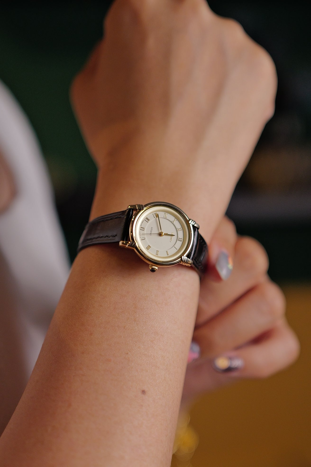 Ladies Seiko Lucent Roman Dial 1F21-0J1A Circa 1992