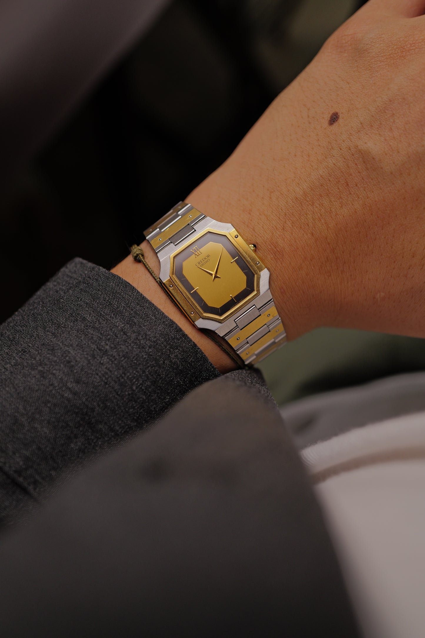 Credor "santos" Ultra thin 18k solid 8420-5360