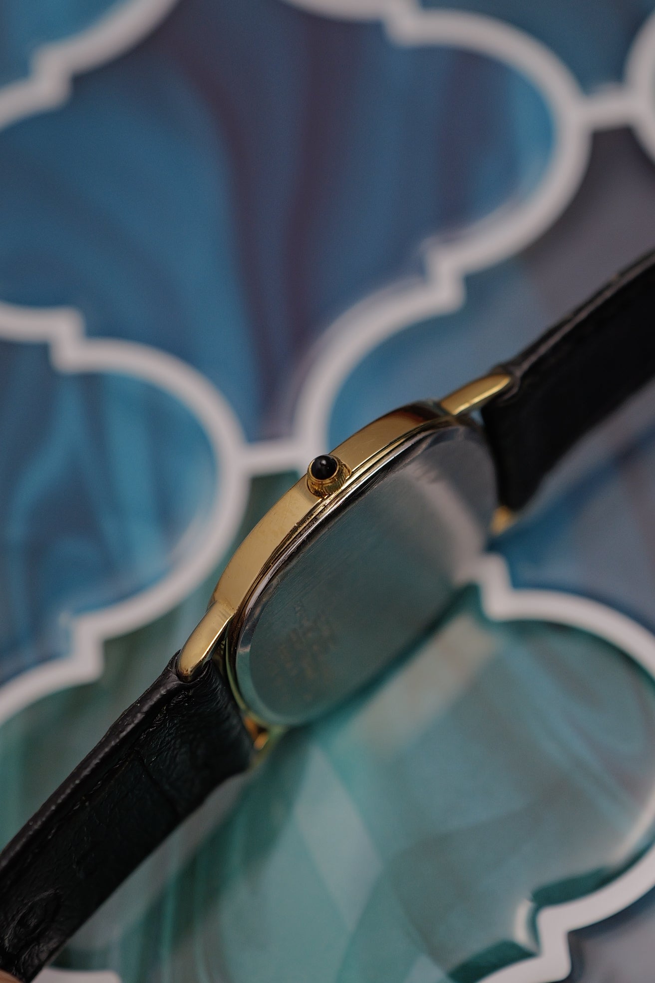 Seiko Dolce Elipse 6030-5410 Circa. 1981 with ostrich strap.