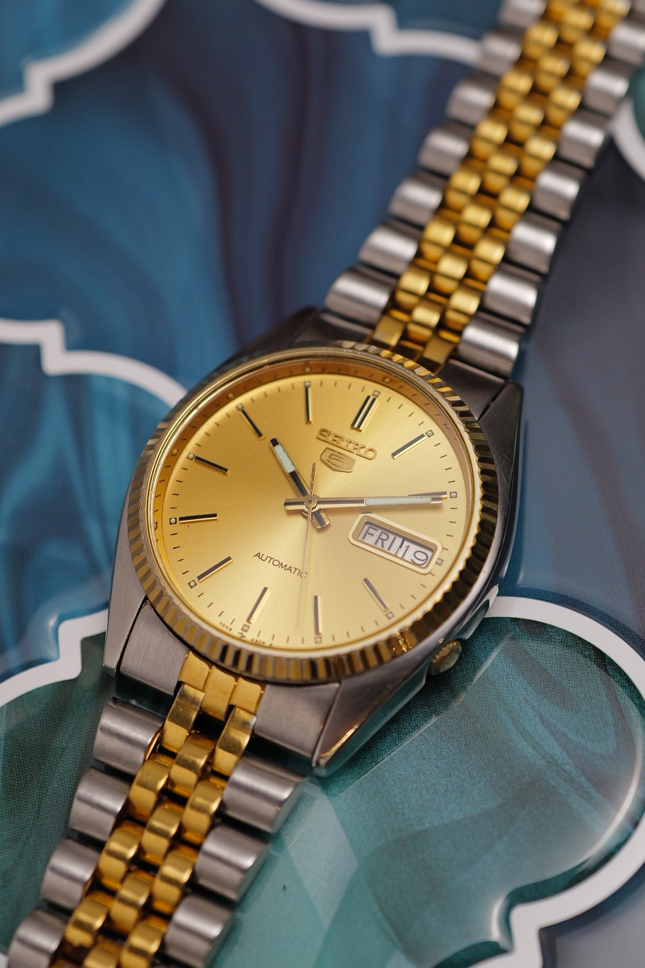 Seiko 5 "Datejust" in two tone 7s26-3110 Circa.2000