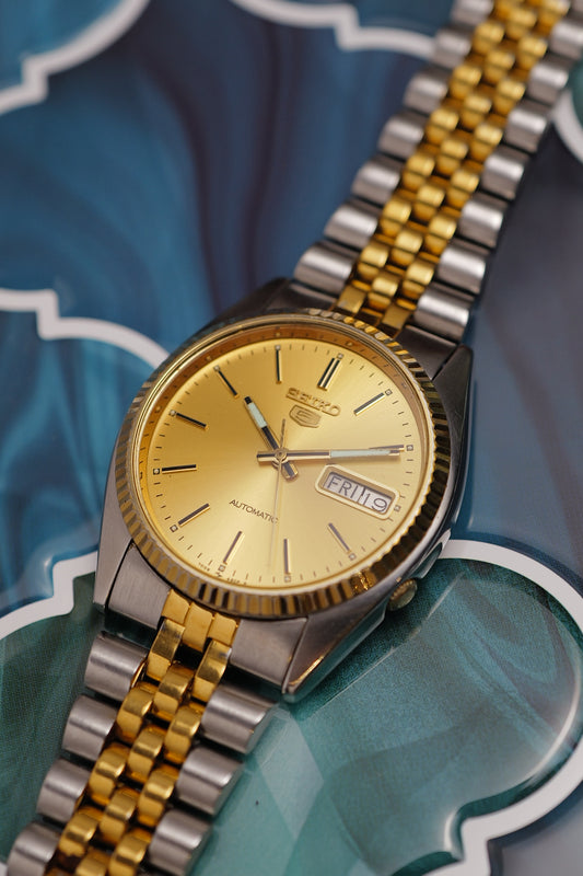 Seiko 5 "Datejust" in two tone 7s26-3110 Circa.2000